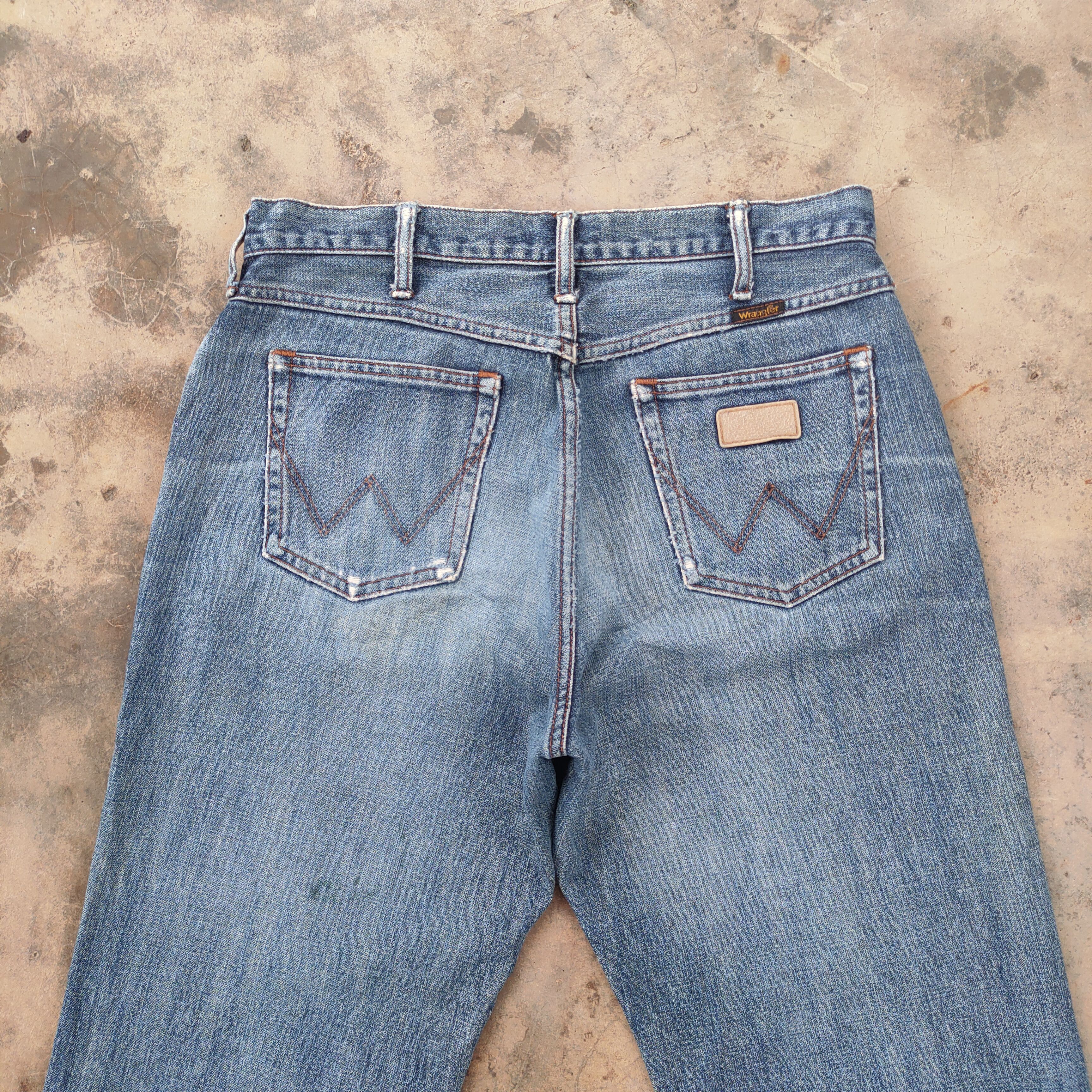 Wrangler VINTAGE WRANGLER FADED RIPPED JEANS DENIM PANTS Size US 32 / EU 48 - 11 Thumbnail
