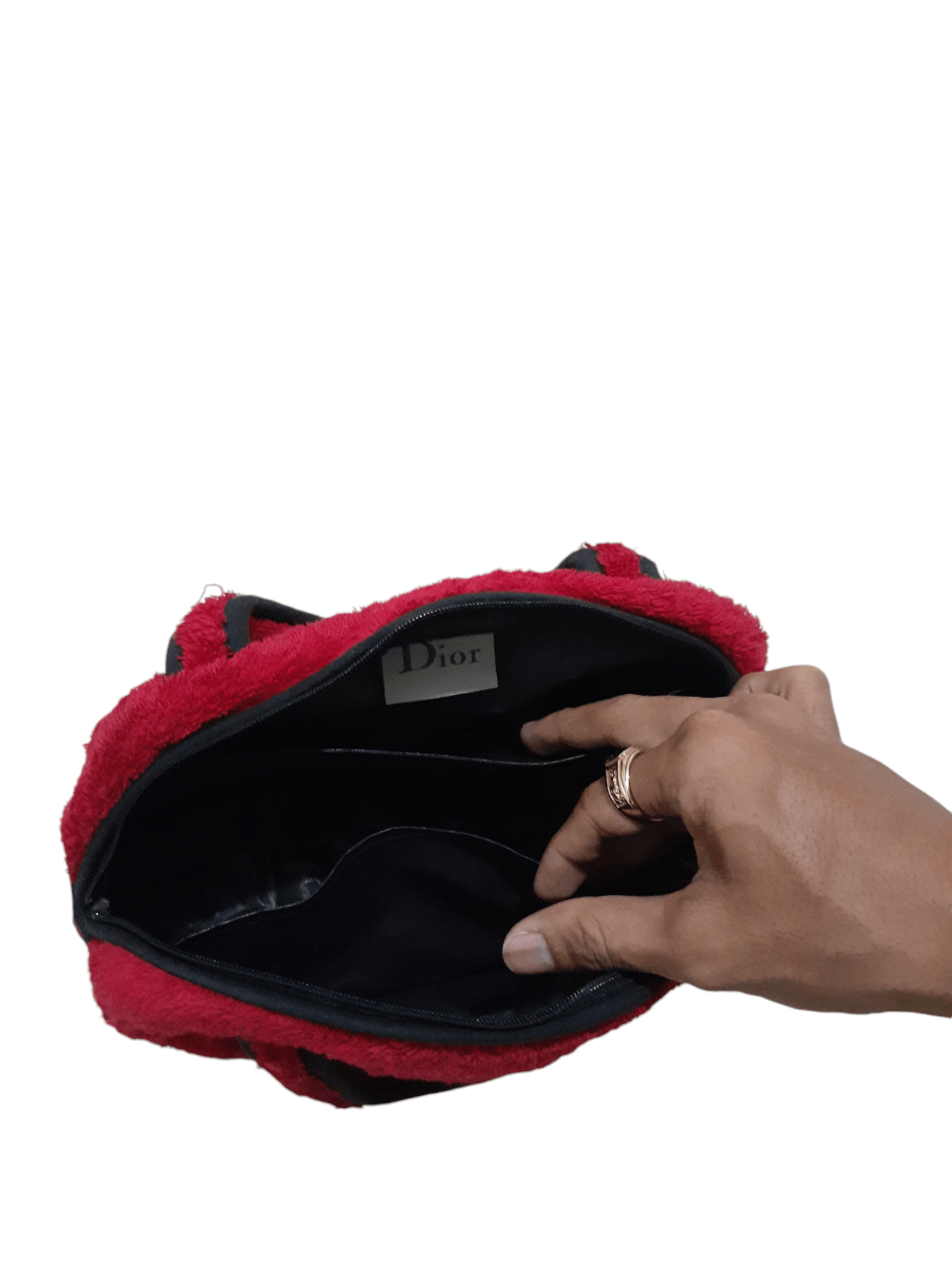 Dior × John Galliano × Vintage Vtg JA'DIOR John Galliano Era Red Terry Cloth Boston Bag Size ONE SIZE - 7 Thumbnail