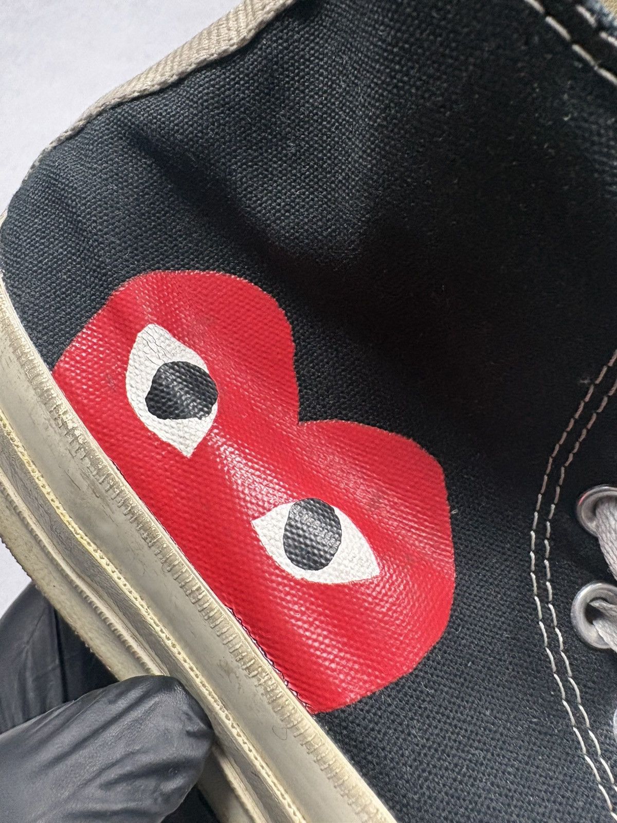 Comme des Garcons Comme des Garcons Converse Hi Top Sneakers Chuck Taylor Size US 7 / EU 40 - 11 Thumbnail