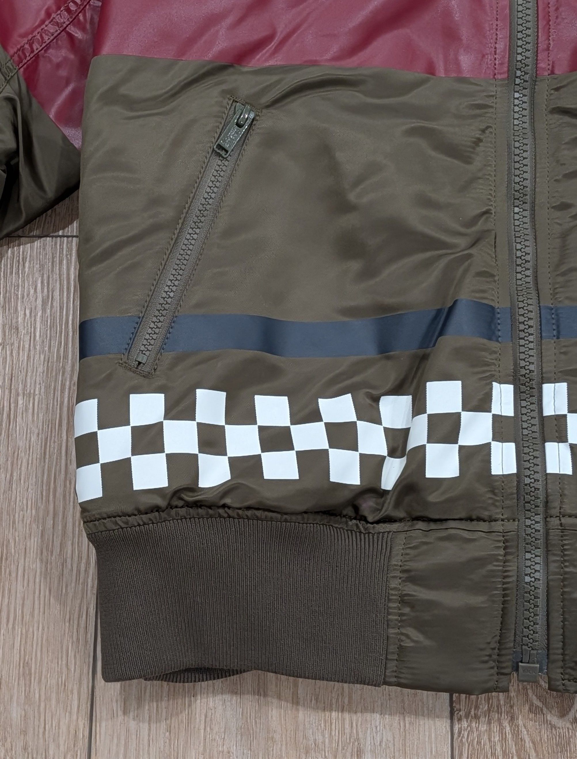 Undercover UNDERCOVER Striped Blouson Jacket Khaki/Multi 3 - Large Size US L / EU 52-54 / 3 - 3 Thumbnail