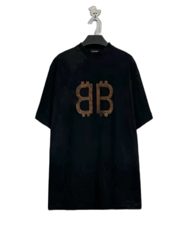 Balenciaga Balenciaga Bitcoin Wash Vintage Short Sleeve Shirt Size US M / EU 48-50 / 2 - 1 Thumbnail