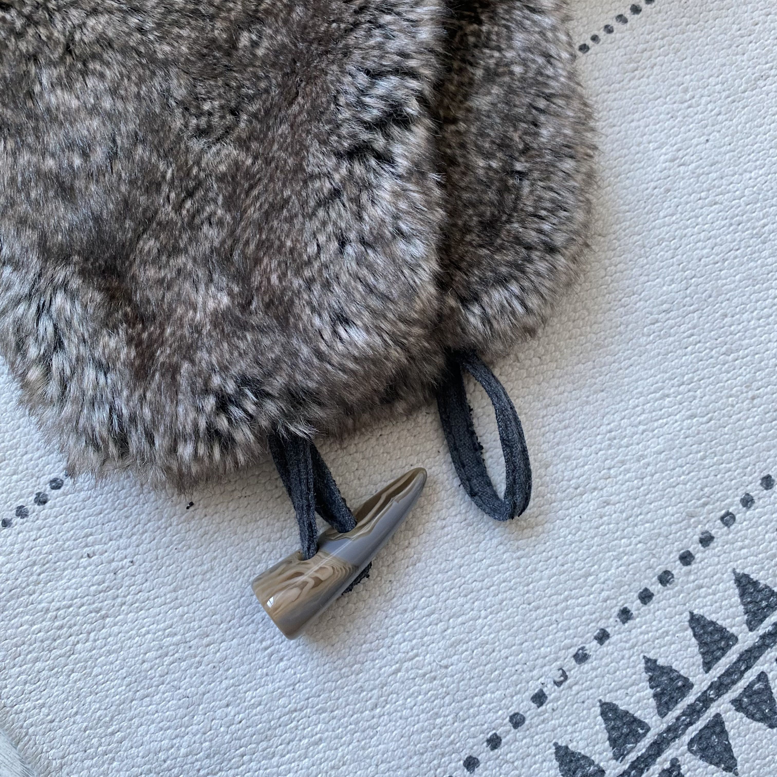If Six Was Nine M&S Vintage 2000s Faux Fur Trapper Ushanka Winter Hat Y2K Size ONE SIZE - 5 Thumbnail