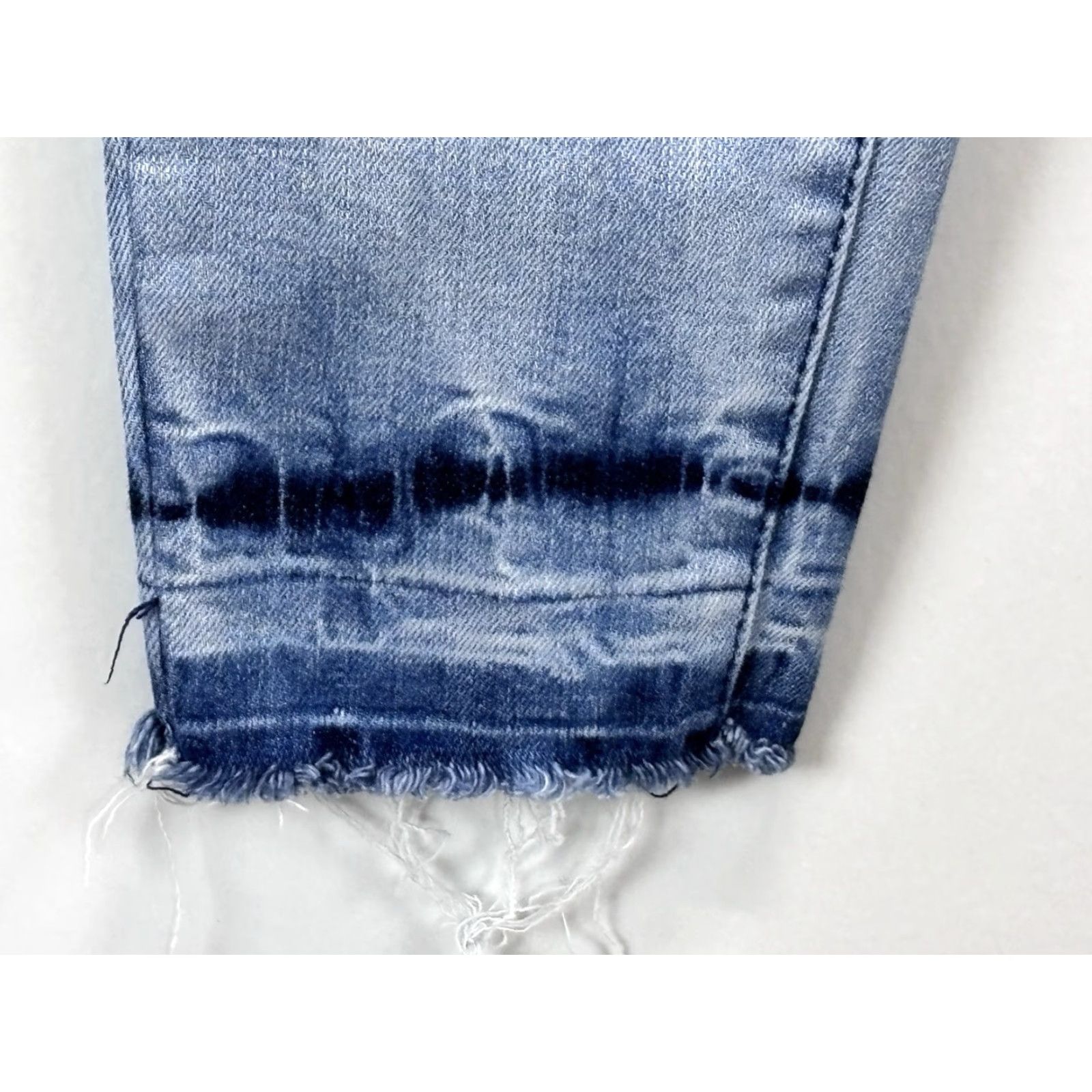 Vintage JUDY BLUE Skinny Jeans Women’s Size 30 Light Wash Stretch Raw Hem Size 30" / US 8 / IT 44 - 5 Thumbnail