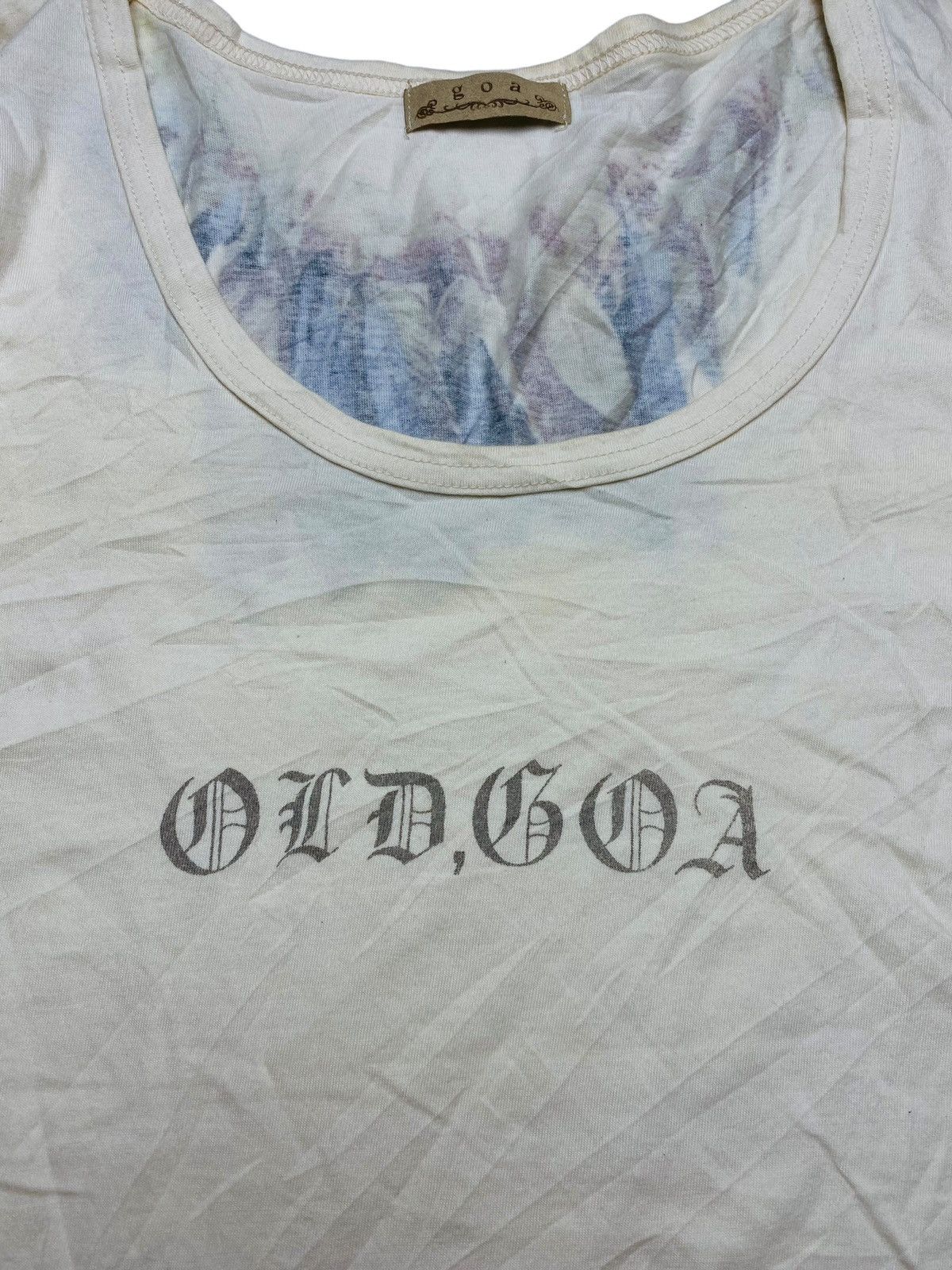 トップス archive goa three feathers print T-shirt archive goa three feathers print T-shirt