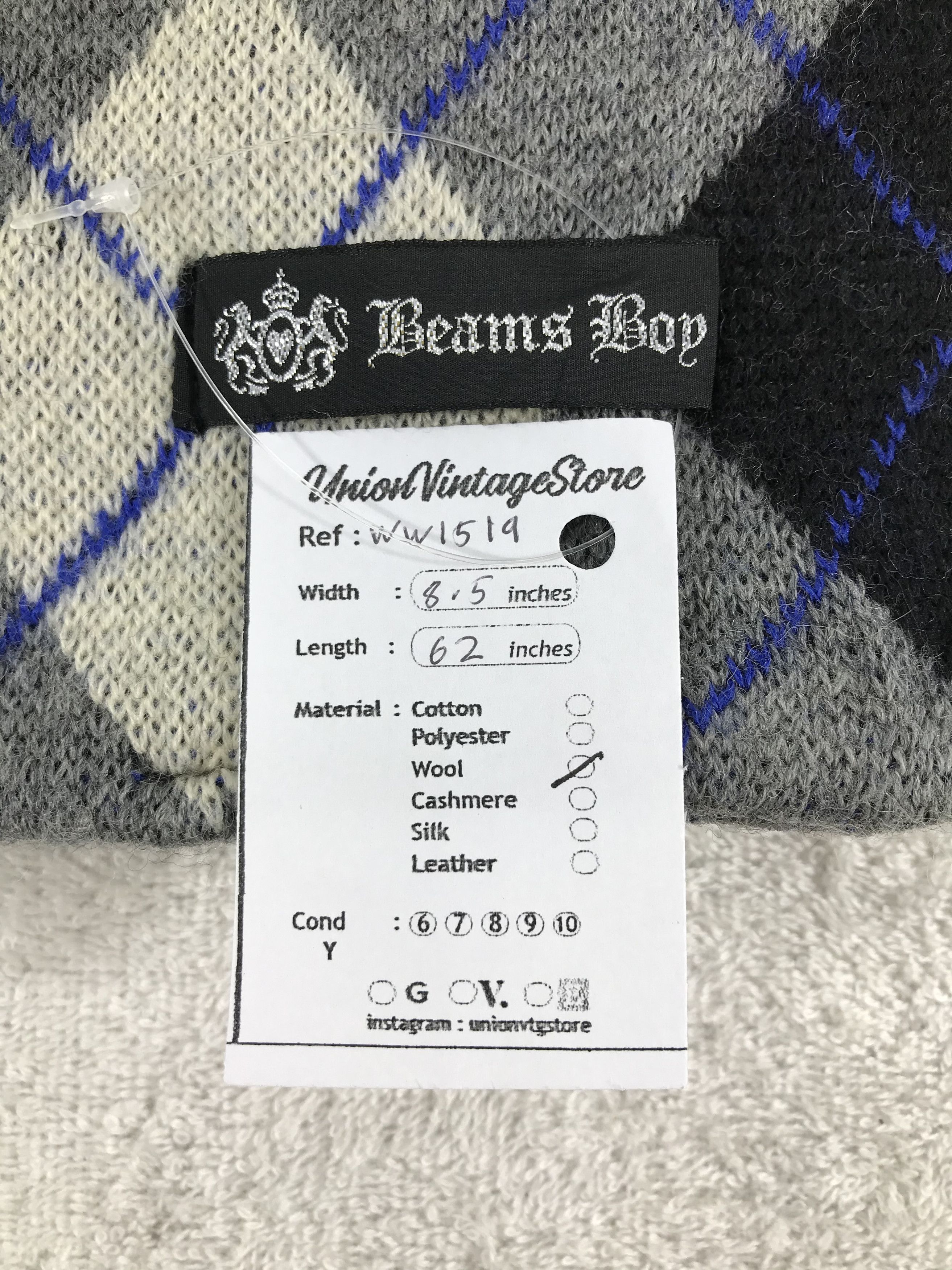 Beams Plus × Vintage Beams Scarf / Muffler / Neckwear - WW1519 Size ONE SIZE - 6 Thumbnail