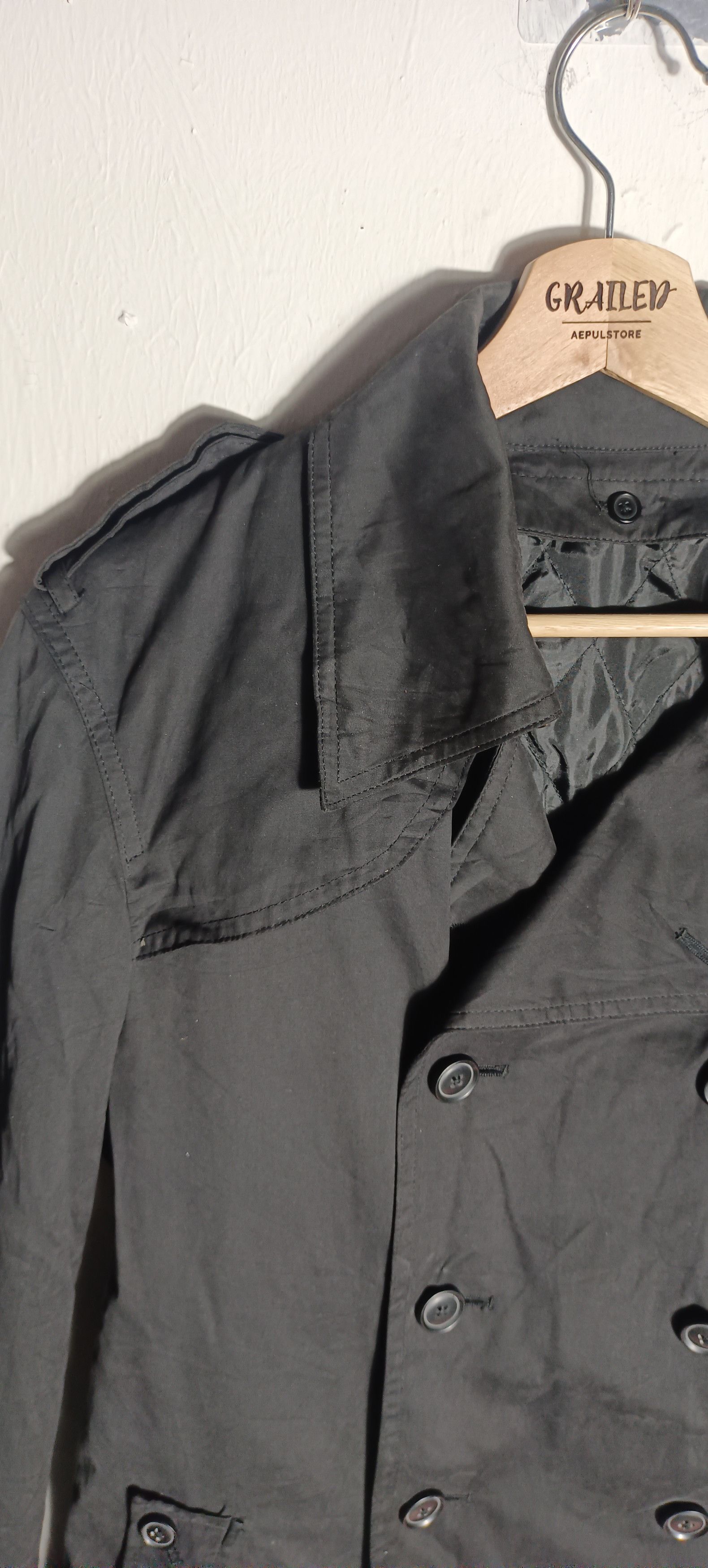 Japanese Brand 🔥AVV HOMME double breasted Half Coat Size US M / EU 48-50 / 2 - 6 Thumbnail