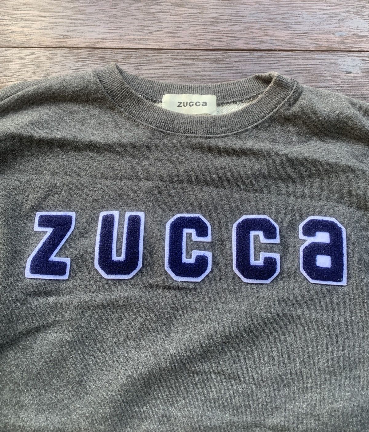 Designer × Issey Miyake × Zucca Zucca Japan big logo grey sweatshirt Size M / US 6-8 / IT 42-44 - 2 Thumbnail