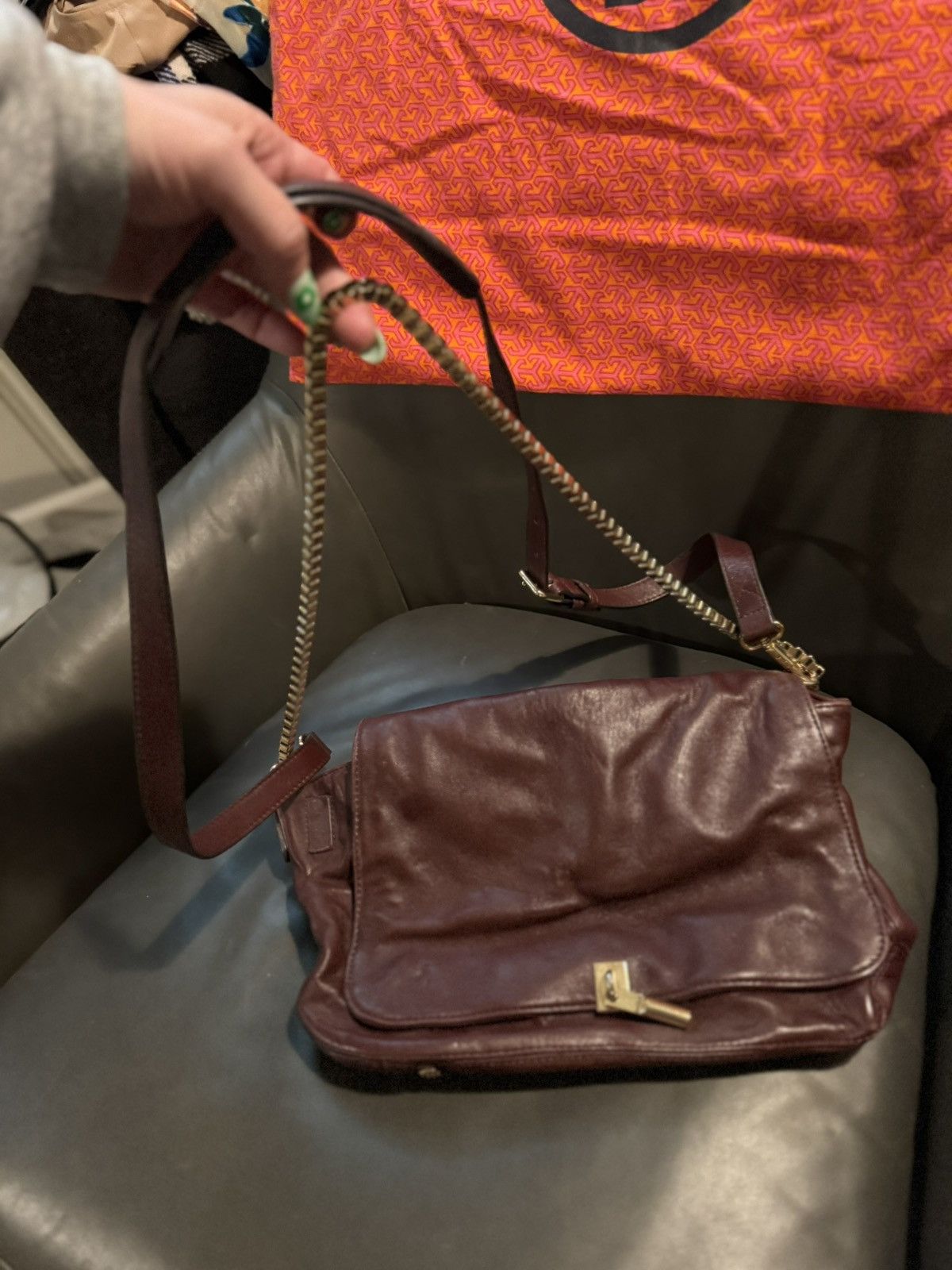 Elizabeth and James ELIZABETH AND JAMES Brown Leather Cynnie Crossbody Size ONE SIZE - 5 Thumbnail