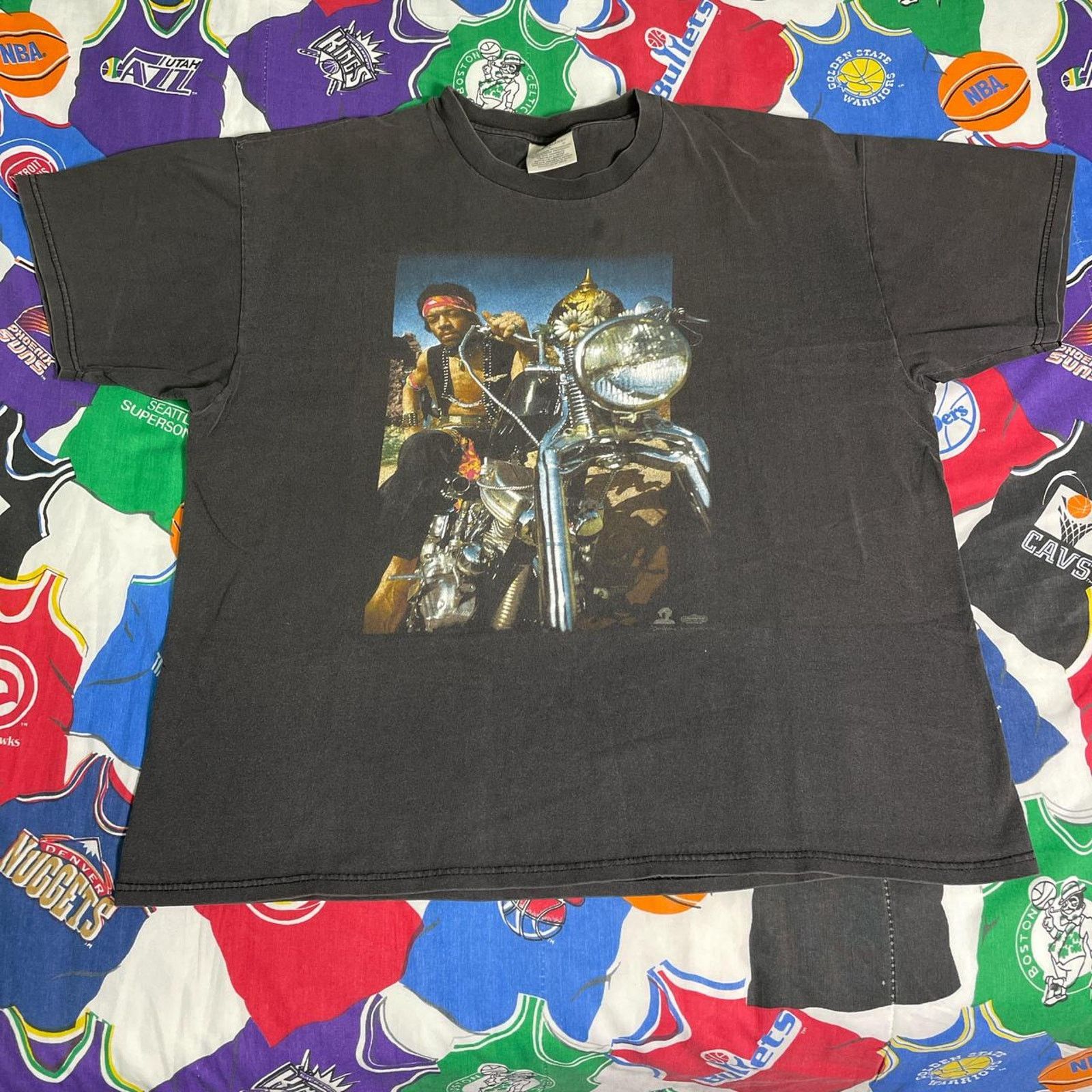 Vintage Vintage 90s Jimi Hendrix South Saturn Delta Album Tee Size US XL / EU 56 / 4 - 1 Thumbnail