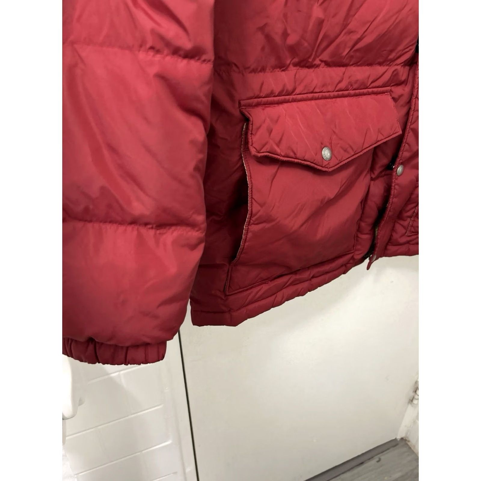 Lands' End VINTAGE Lands' End Down Puffer Jacket Mens XL Red Full Zip Pockets Insulated Coat L/S Size US XL / EU 56 / 4 - 5 Thumbnail