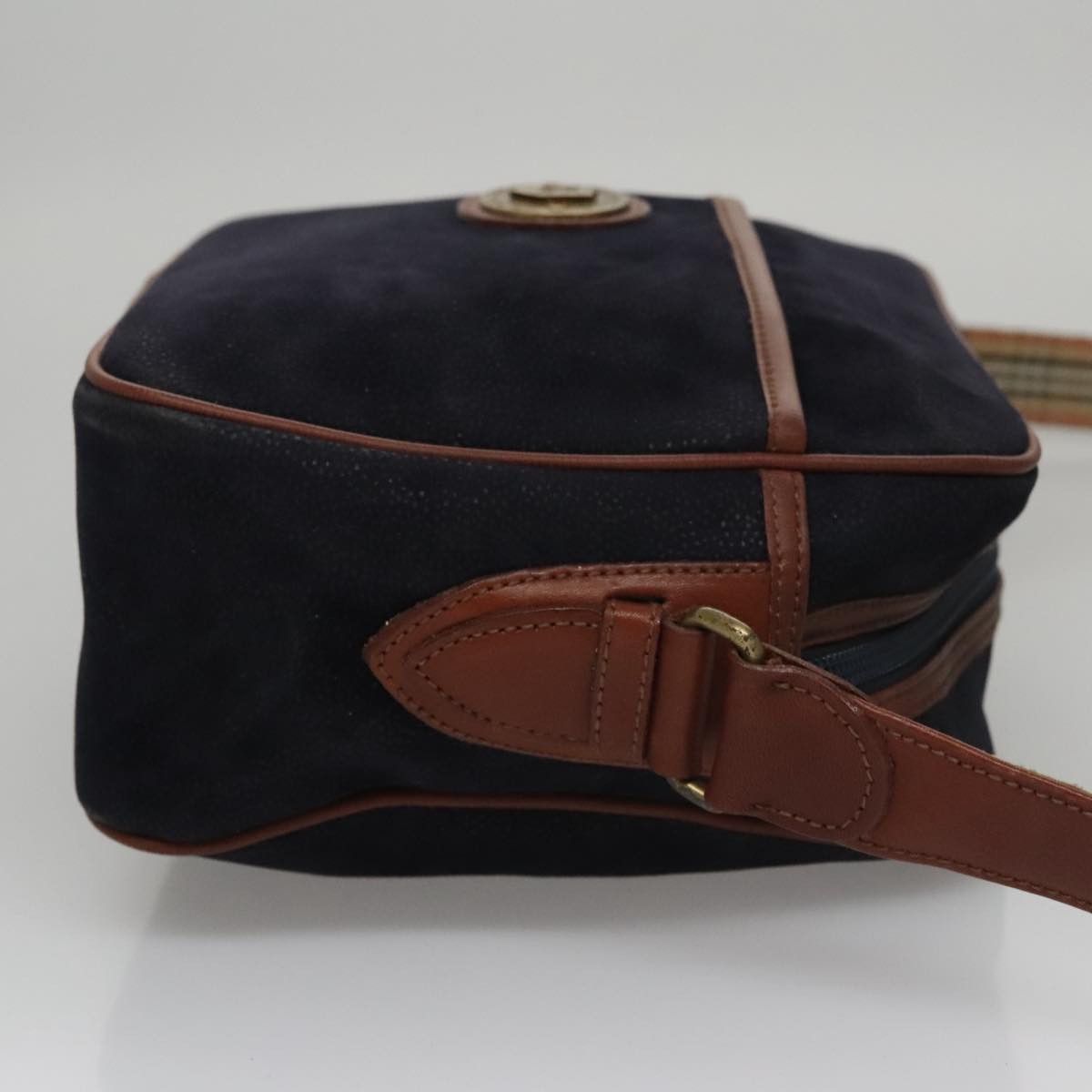 Burberry Burberry Shoulder Bag Suede Navy Size ONE SIZE - 4 Thumbnail