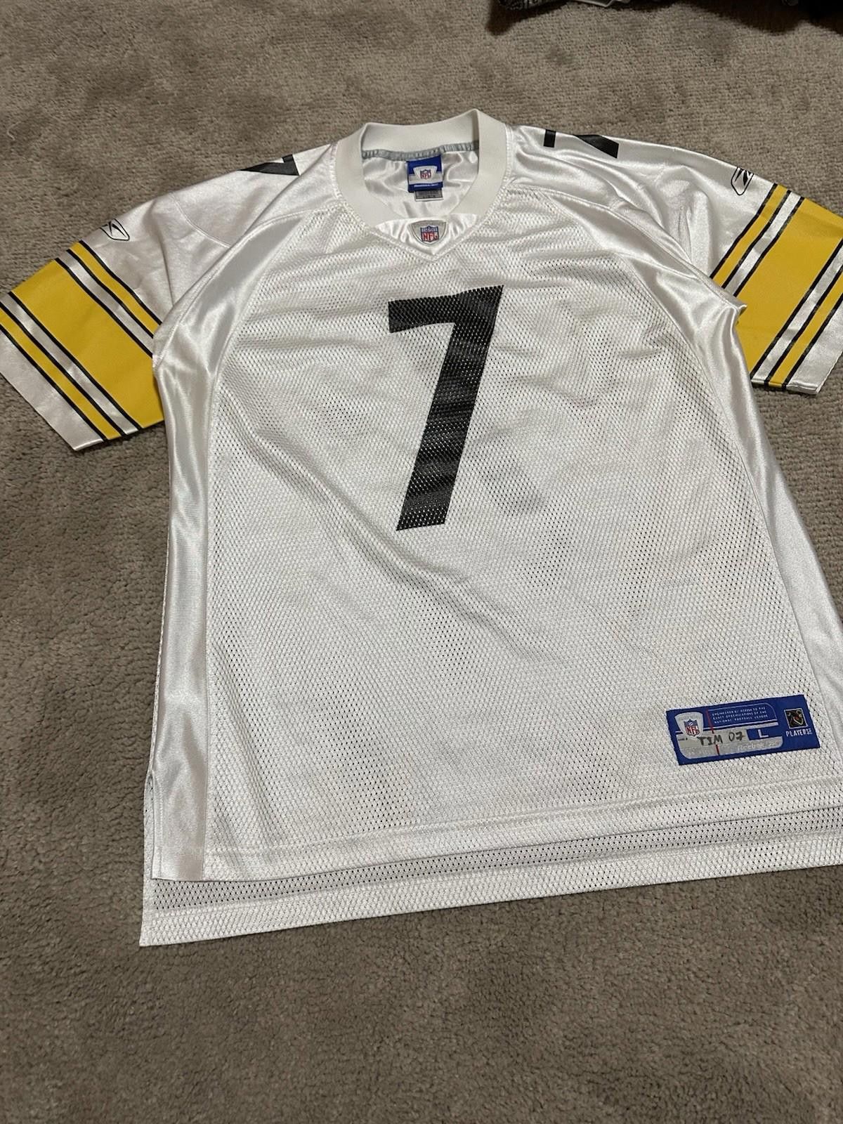 Reebok Authentic Reebok Steelers Roethlisberger #7 White Jersey Size US L / EU 52-54 / 3 - 3 Thumbnail