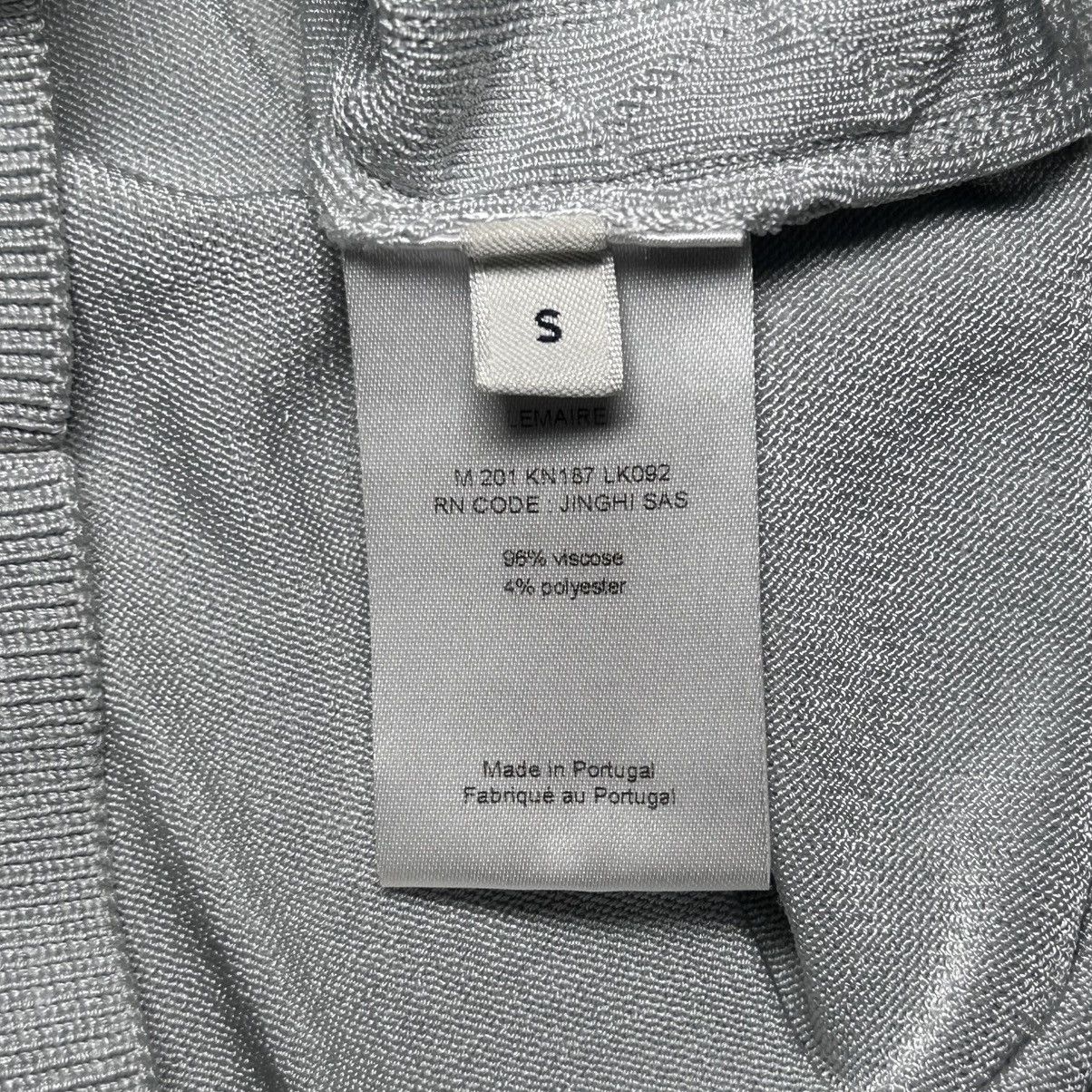 Lemaire Lemaire Viscose Jacquard Knit Long Sleeve Polo Gray S Size US S / EU 44-46 / 1 - 9 Thumbnail