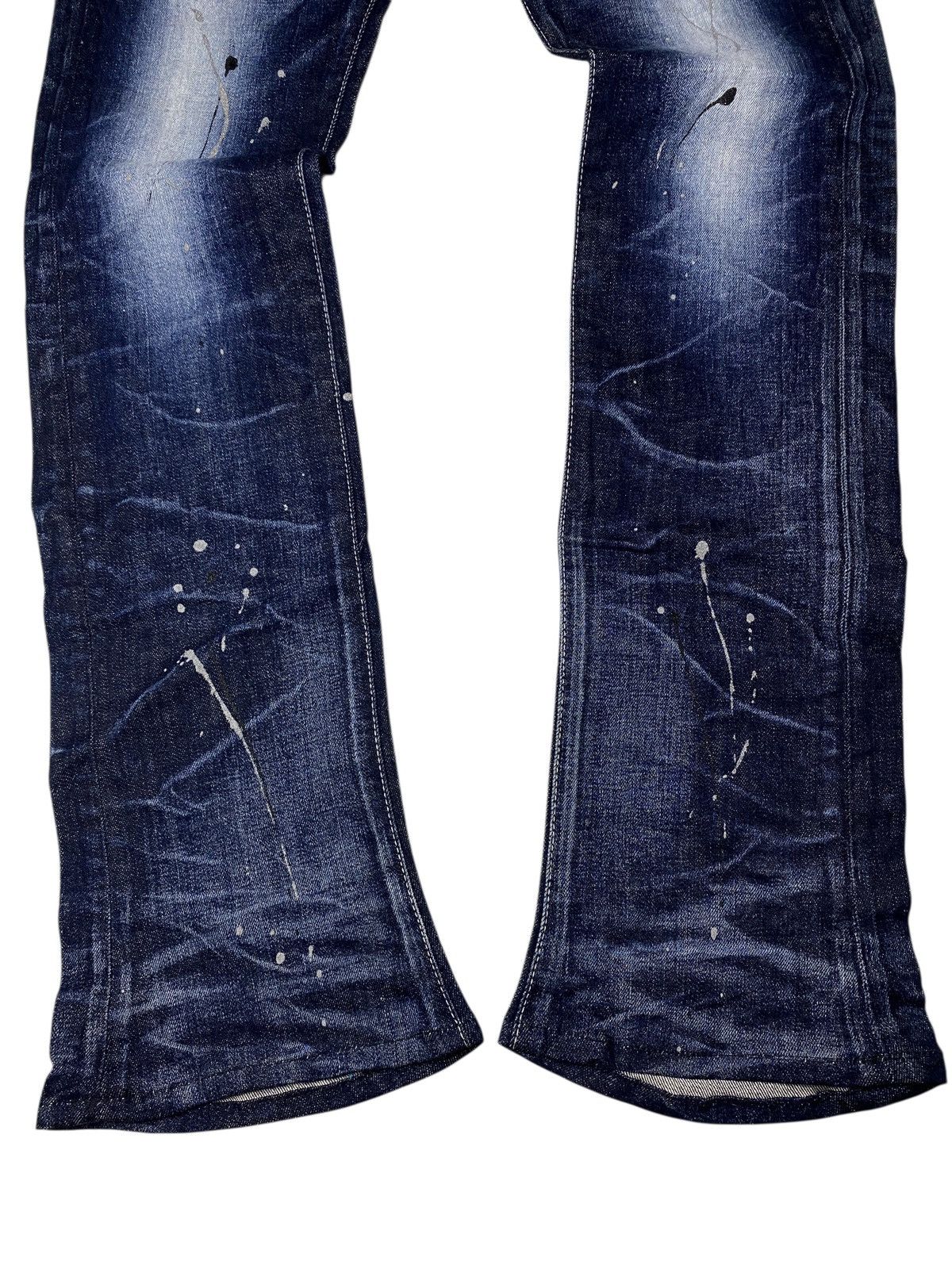 If Six Was Nine 2000's Civarize Seawash Splatter Clawmark Flared Jeans Size US 28 / EU 44 - 7 Thumbnail
