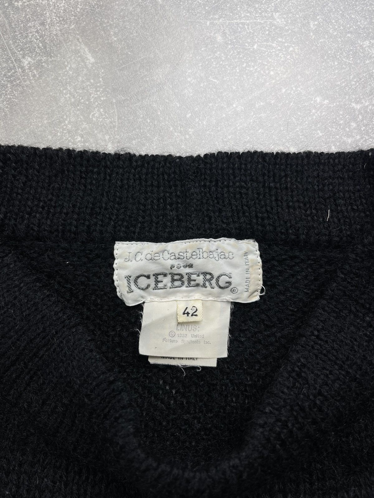 Iceberg Iceberg x Castelbajac Vintage Peanuts Knit Sweater Black Size M / US 6-8 / IT 42-44 - 8 Thumbnail