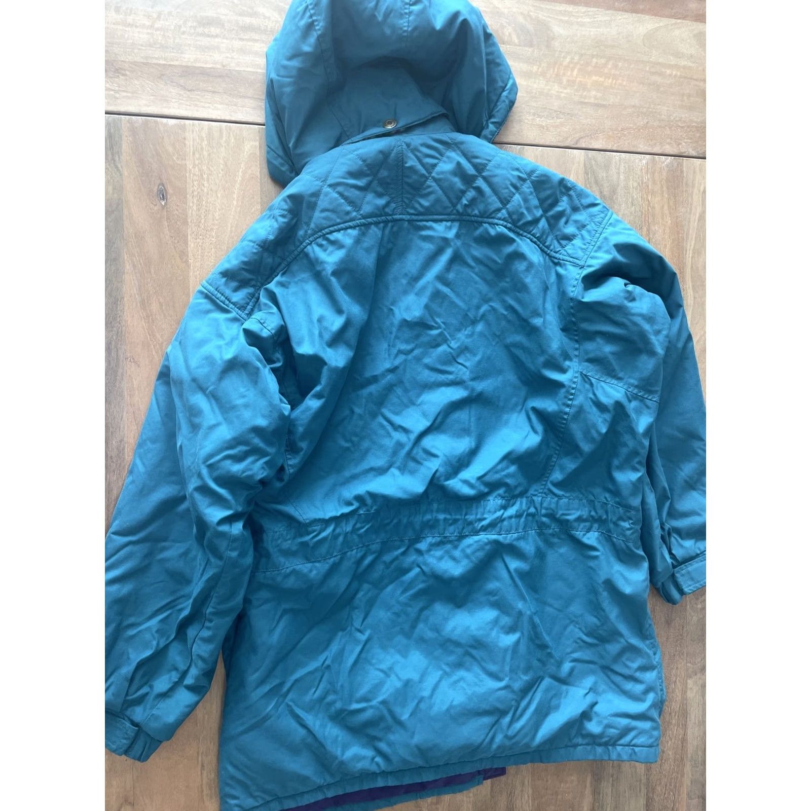 Etro VINTAGE Columbia Womens Jacket Ski Full Zip Hooded Pockets Size M Teal Size M / US 6-8 / IT 42-44 - 3 Thumbnail