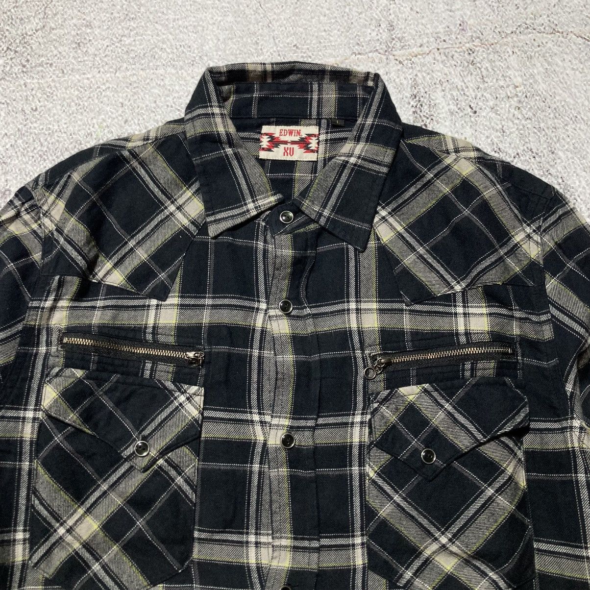 Edwin 2000s Edwin Japan Western Cowboy Button Up Shirt Black Size US L / EU 52-54 / 3 - 8 Thumbnail