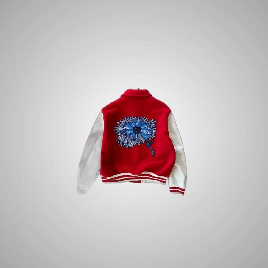 Louis Vuitton LOUIS VUITTON YAYOI KUSAMA RED & WHITE VARSITY JACKET Size US XXL / EU 58 / 5 - 2 Thumbnail
