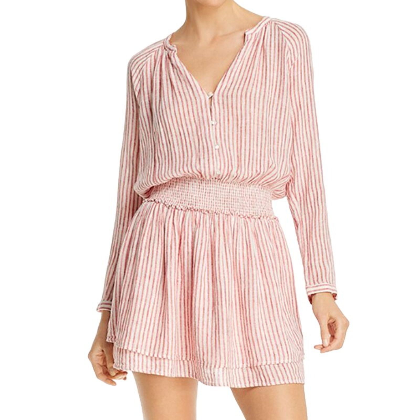 Image of Rails Jasmine Belmont Stripe Mini Dress Small NWT in Red, Women's