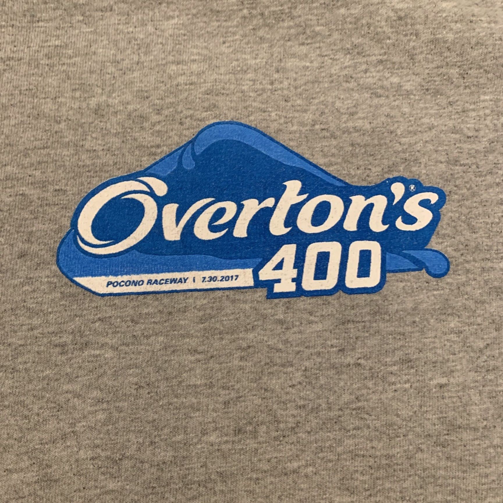 Gildan VINTAGE NASCAR Pocono Raceway 2017 Overton’s 400 T-Shirt Double-Sided Size M White Unisex Adults Gildan Shirt Size US M / EU 48-50 / 2 - 2 Thumbnail