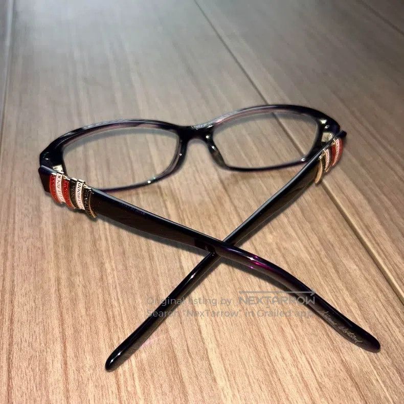 Vivienne Westwood Vivienne Westwood Metal slogan mirror leg logo nerd glasse Size ONE SIZE - 2 Thumbnail