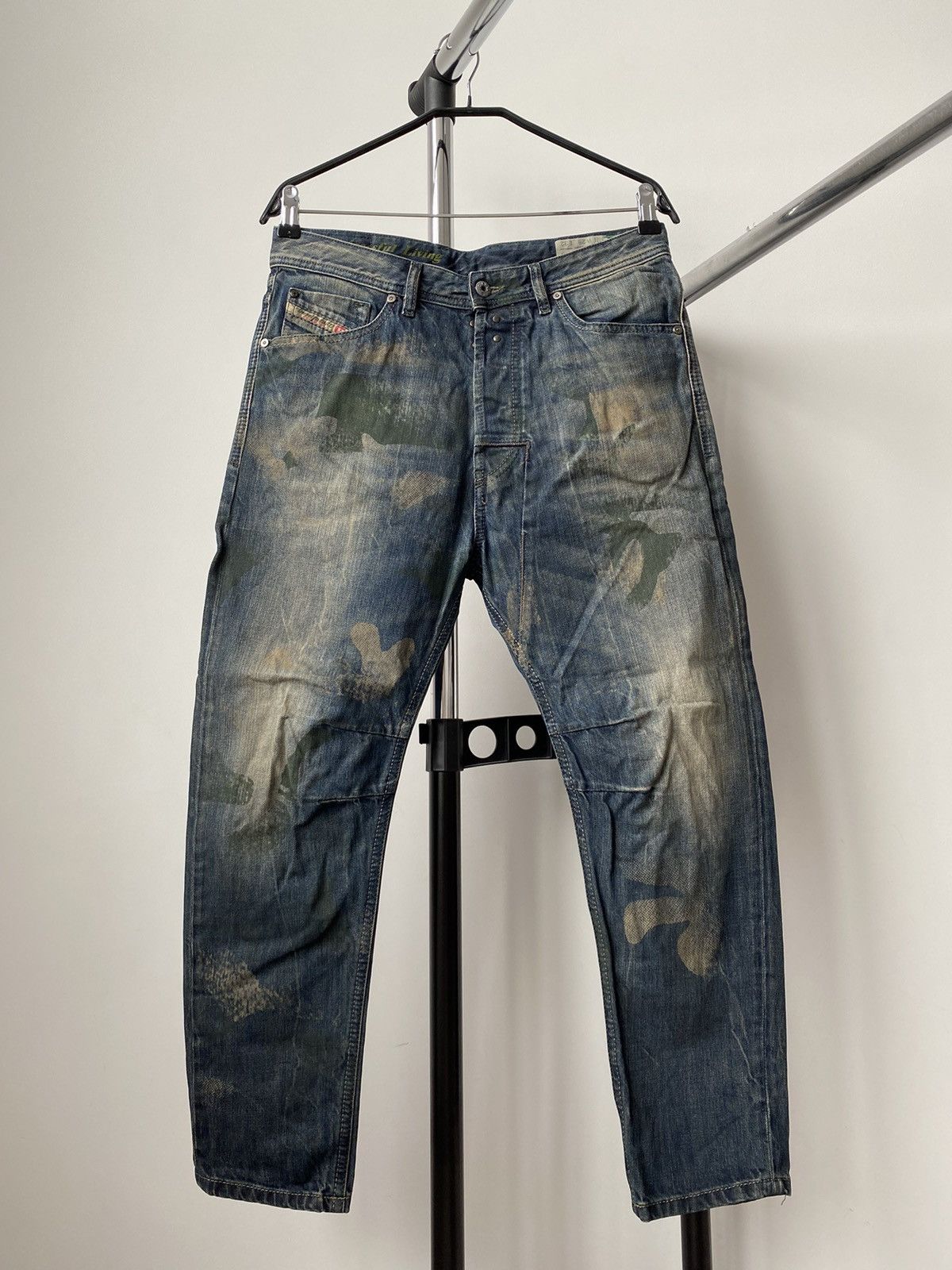 Diesel Rare Diesel Narrot Regular-Carrot Camo Denim Jeans | Grailed