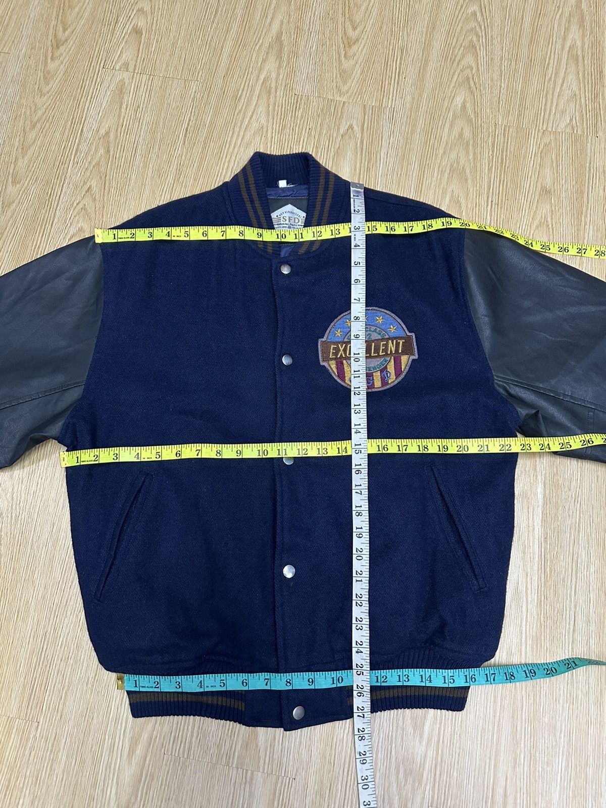 Vintage Vintage SFD Wool Varsity Flight Jacket Z19 Size US L / EU 52-54 / 3 - 8 Thumbnail