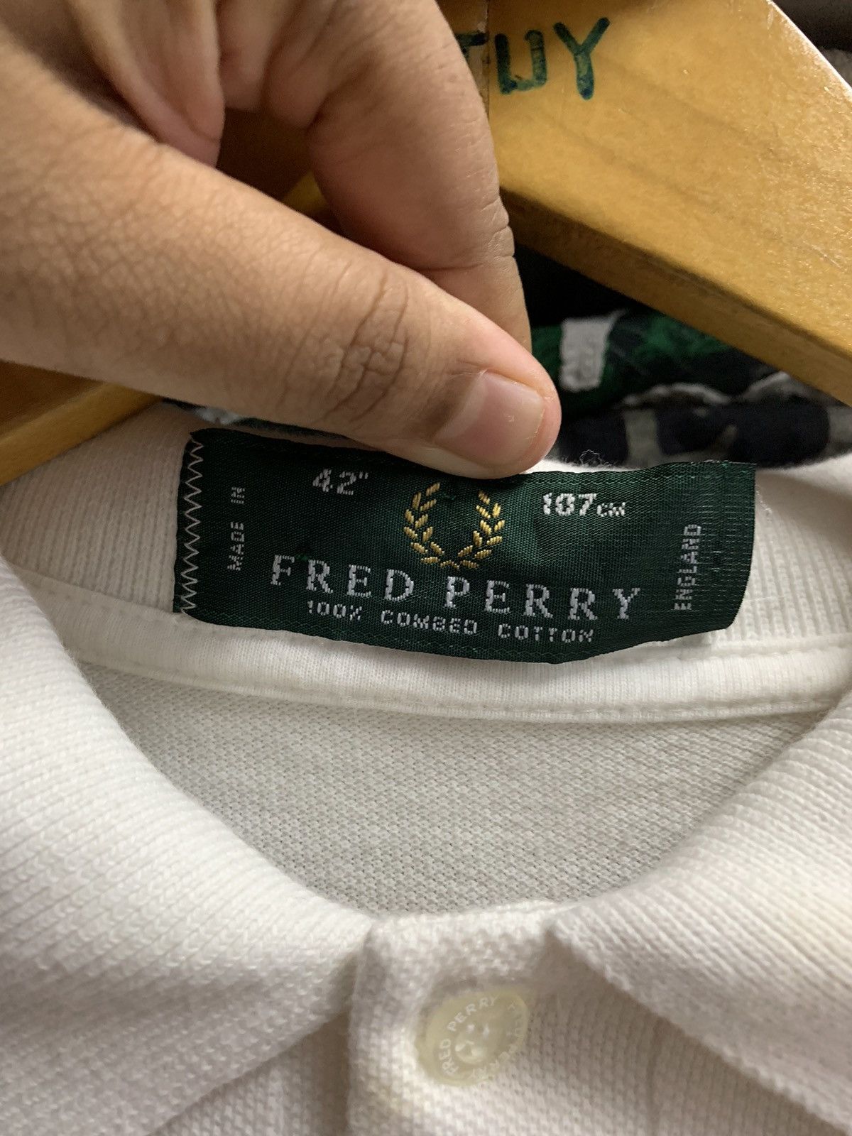 Fred Perry × Vintage Vintage Fred Perry Made England White Polo Size US XS / EU 42 / 0 - 12 Thumbnail