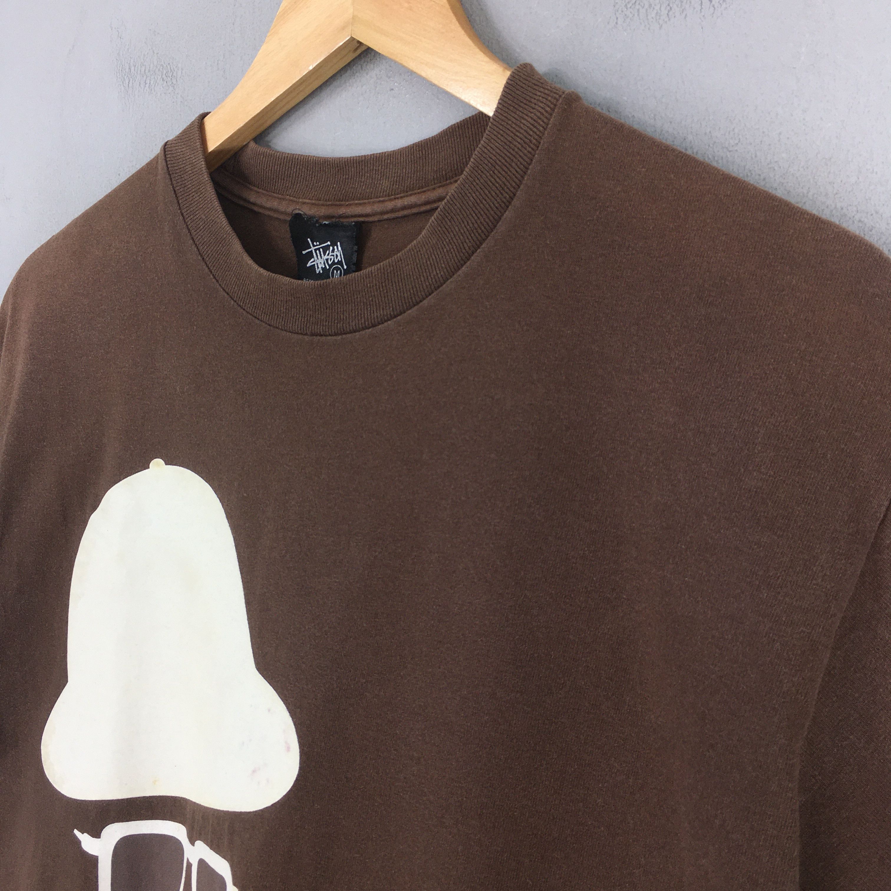 Stussy Vintage 90's Stussy Usa Brown T shirt Medium Size US M / EU 48-50 / 2 - 3 Thumbnail