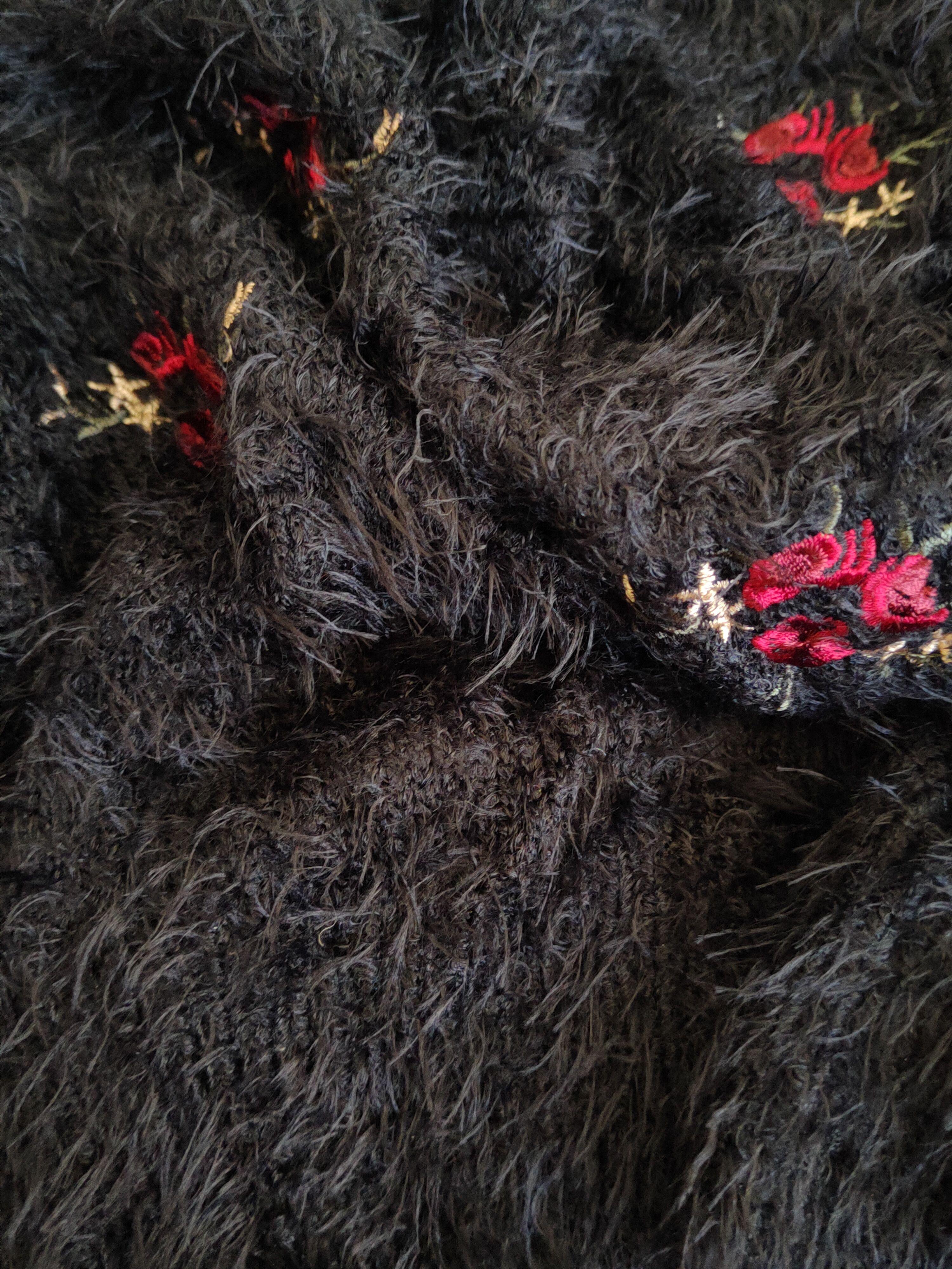 Homespun Knitwear × Japanese Brand × Vintage Earth Music & Ecology Black Fur Mohair Knitwear #S1886 Size S / US 4 / IT 40 - 11 Thumbnail