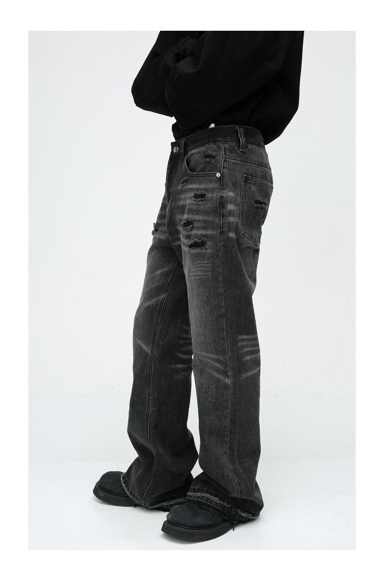 Japanese Brand American retro distressed washed ripped jeans Size US 32 / EU 48 - 4 Thumbnail