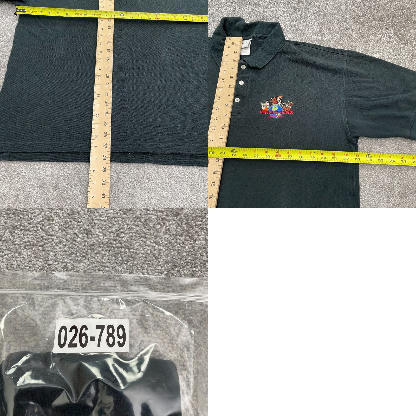 Vintage VINTAGE Hanna Barbera Polo Shirt Mens Large Black Cotton Short Sleeve Casual Activewear Size US L / EU 52-54 / 3 - 8 Thumbnail