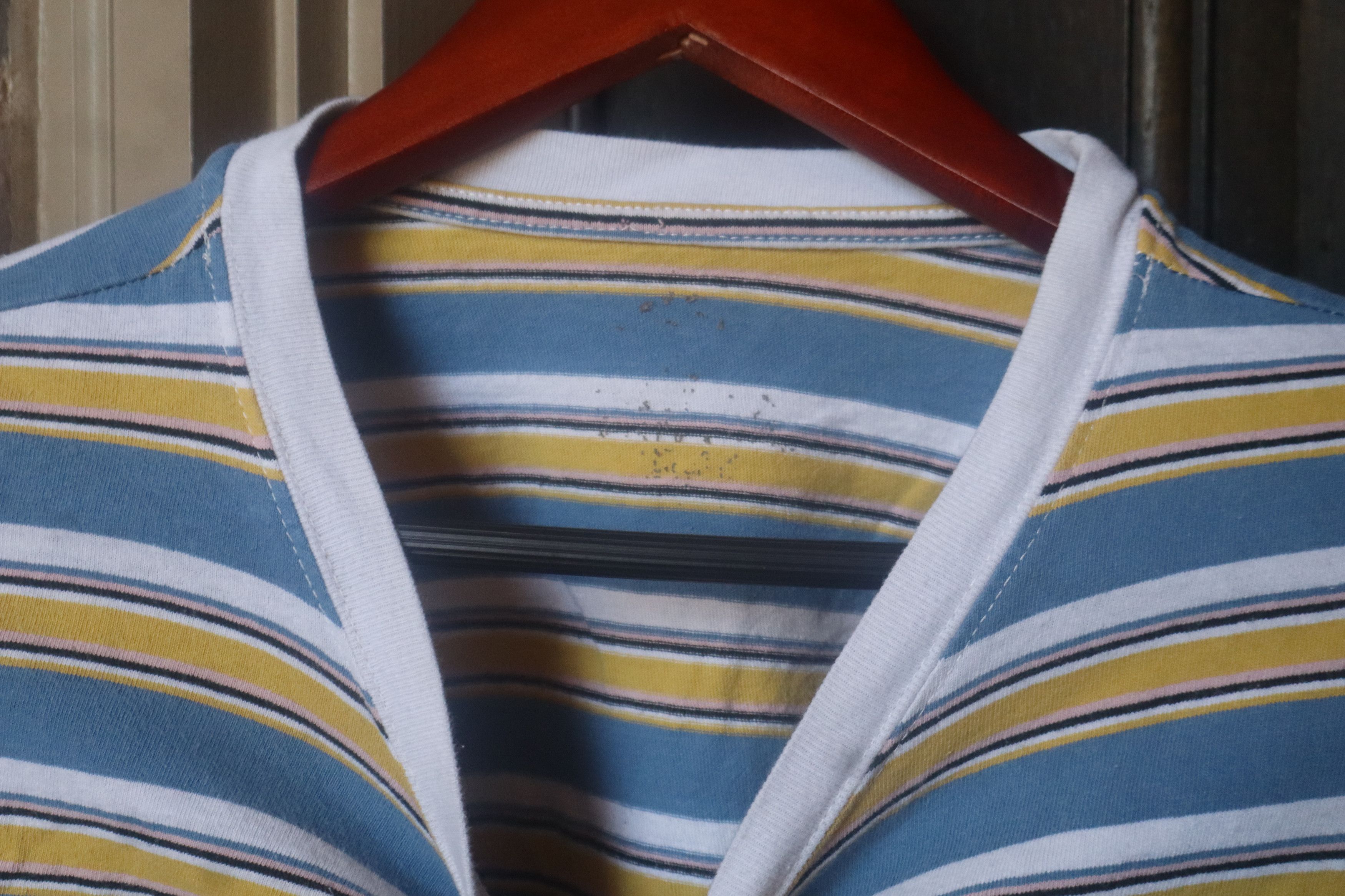 Dickies Dickies Blue And Yellow Striped Cropped Top Size ONE SIZE - 2 Thumbnail