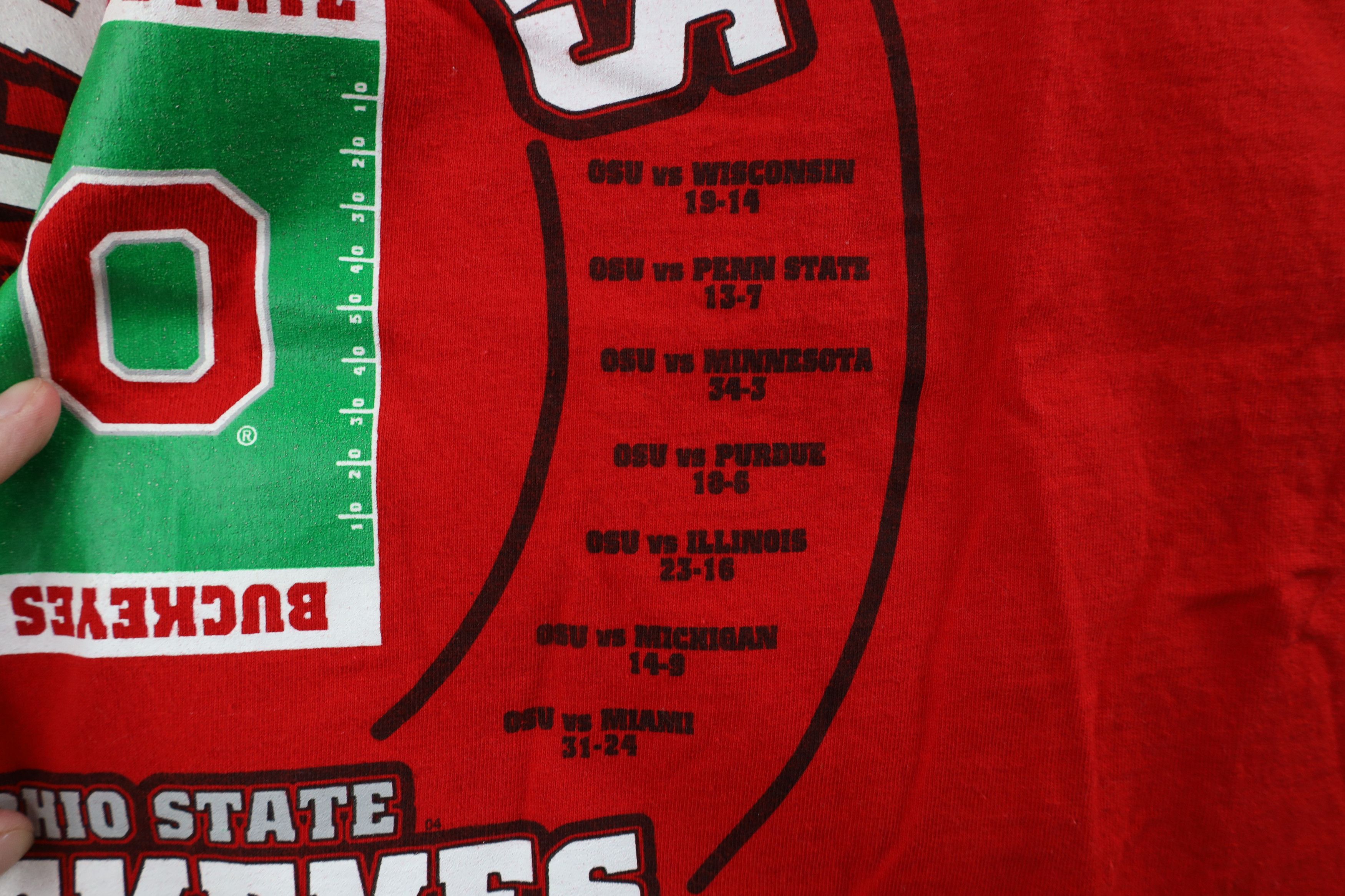 Vintage Vintage Champs Ohio State University Football T-Shirt Red Size US XL / EU 56 / 4 - 7 Thumbnail