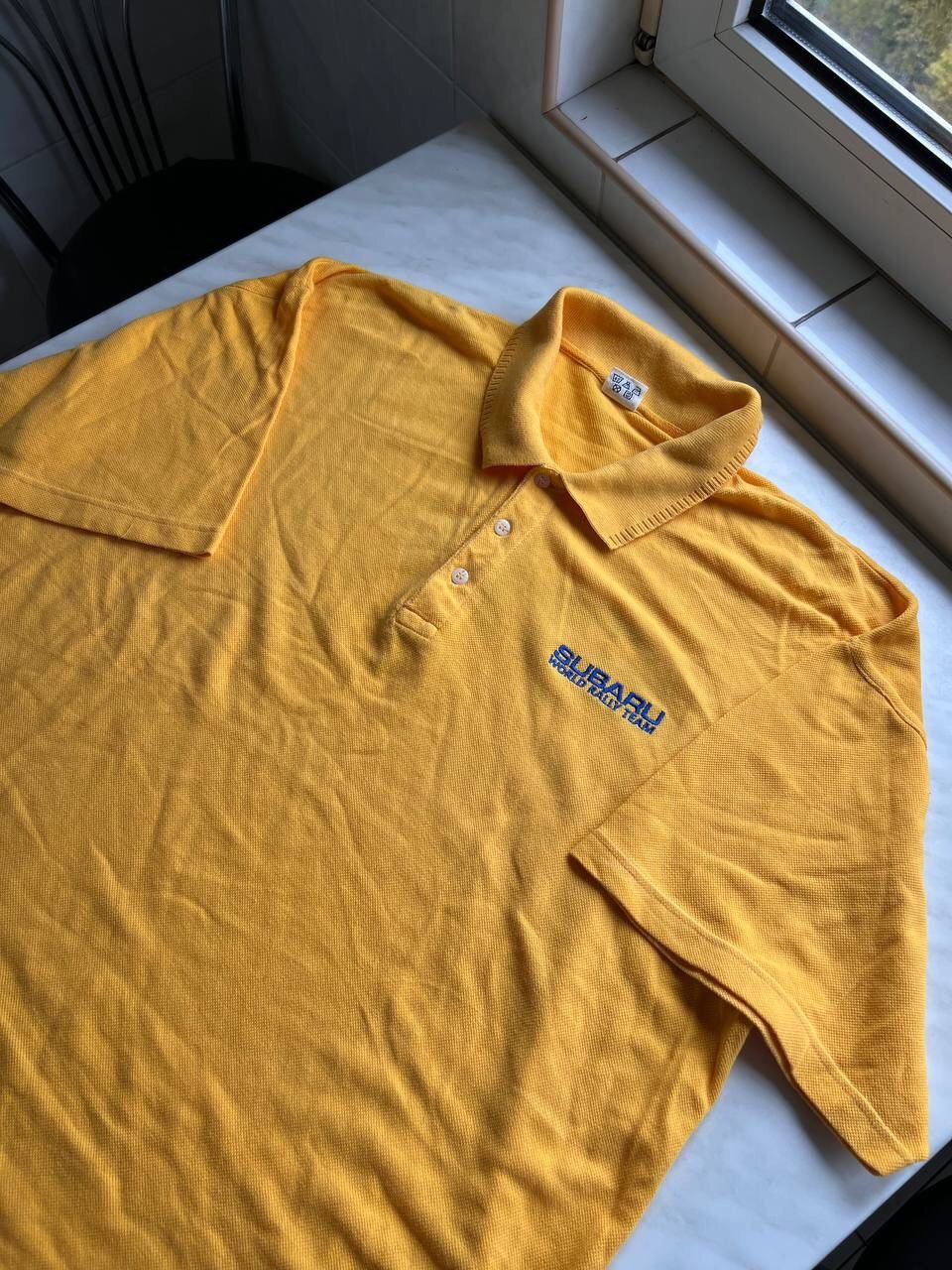 Japanese Brand × Vintage 90s Vintage Subaru World Rally Team Staff Racing Polo Shirt Size US L / EU 52-54 / 3 - 4 Thumbnail