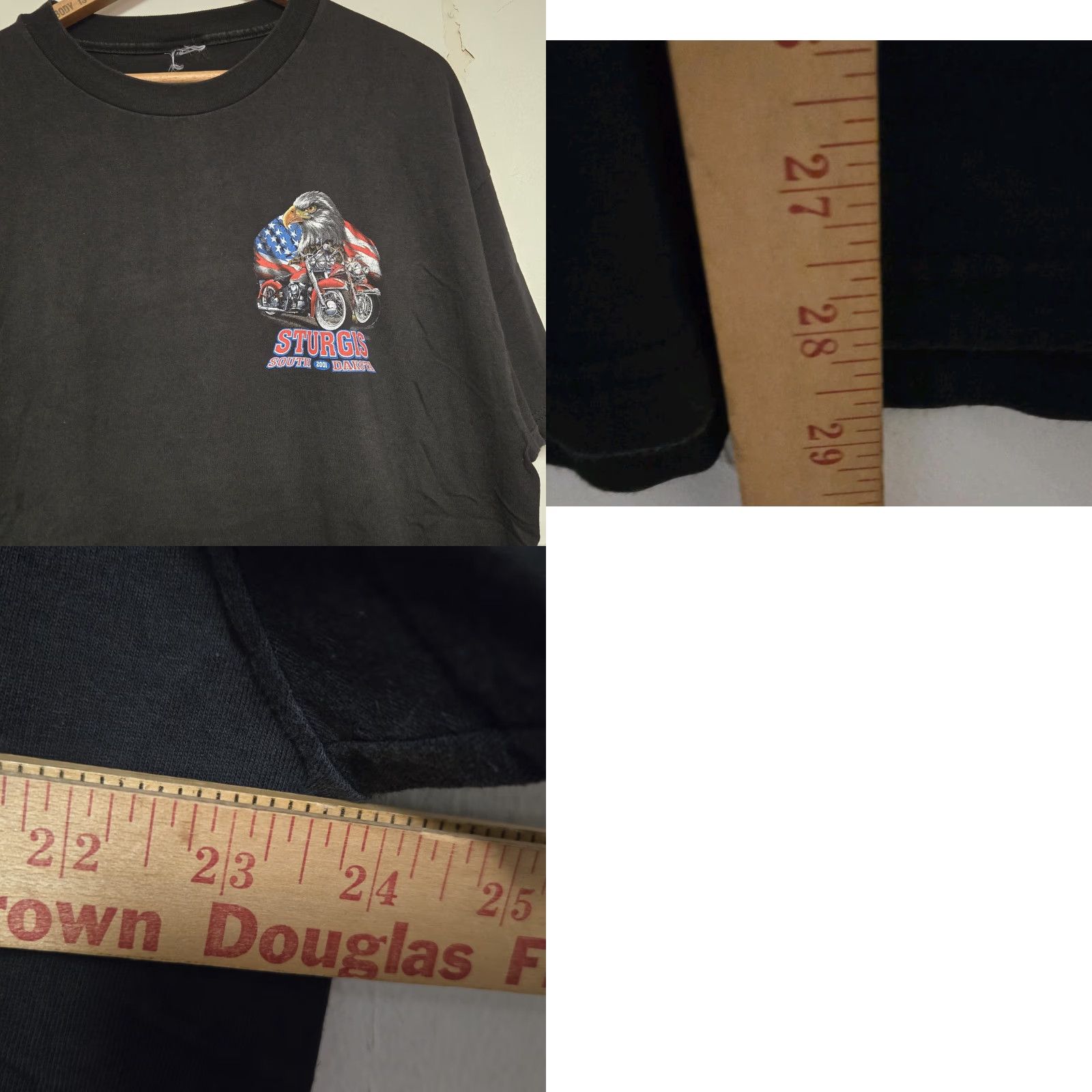 Vintage VINTAGE Sturgis T-Shirt Men's XL Black 2000-2009 Motorcycle Mount Rushmore South Dakota Size US XL / EU 56 / 4 - 8 Thumbnail