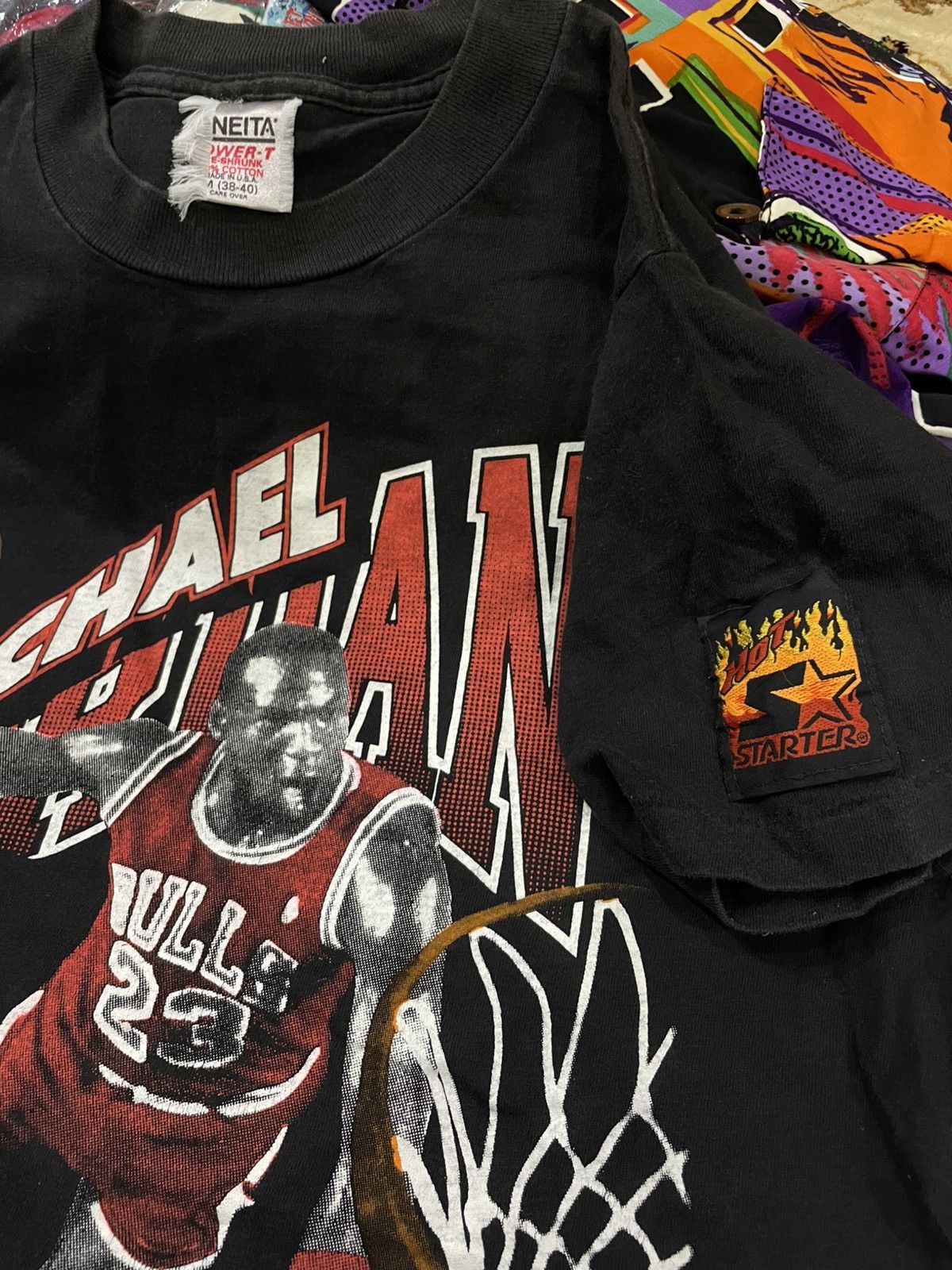 NBA × Vintage Vintage 90s Jordan Jump Man Starter Size US L / EU 52-54 / 3 - 4 Thumbnail