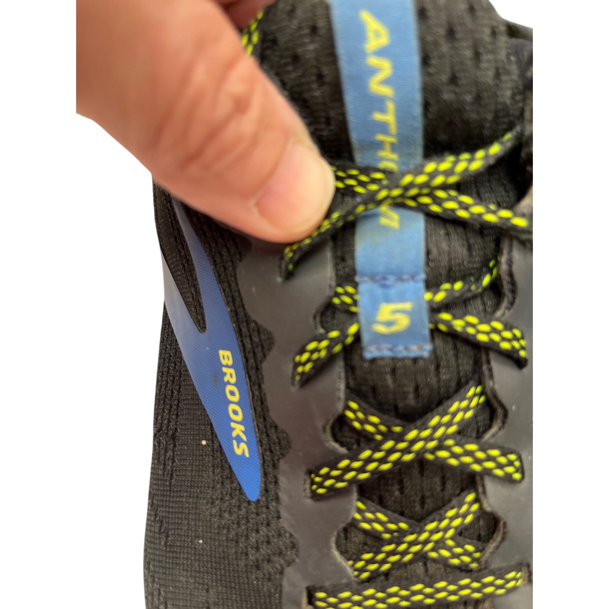Brooks Brooks Anthem 5 mens black blue running sneakers sz 10M SKU Size US 10 / EU 43 - 14 Thumbnail