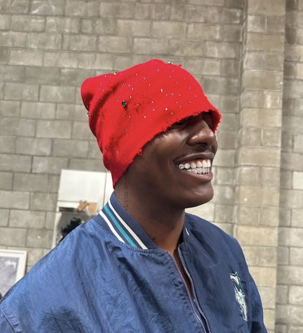 Lil Yachty × Nike LAB ( Life’s A Blur ) Blue Beanie Size ONE SIZE - 6 Thumbnail