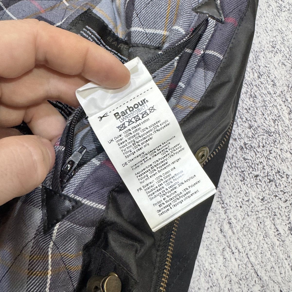 Barbour Barbour Kelsall Womens Black Waxed Parka Raincoat L size Size L / US 10 / IT 46 - 14 Thumbnail