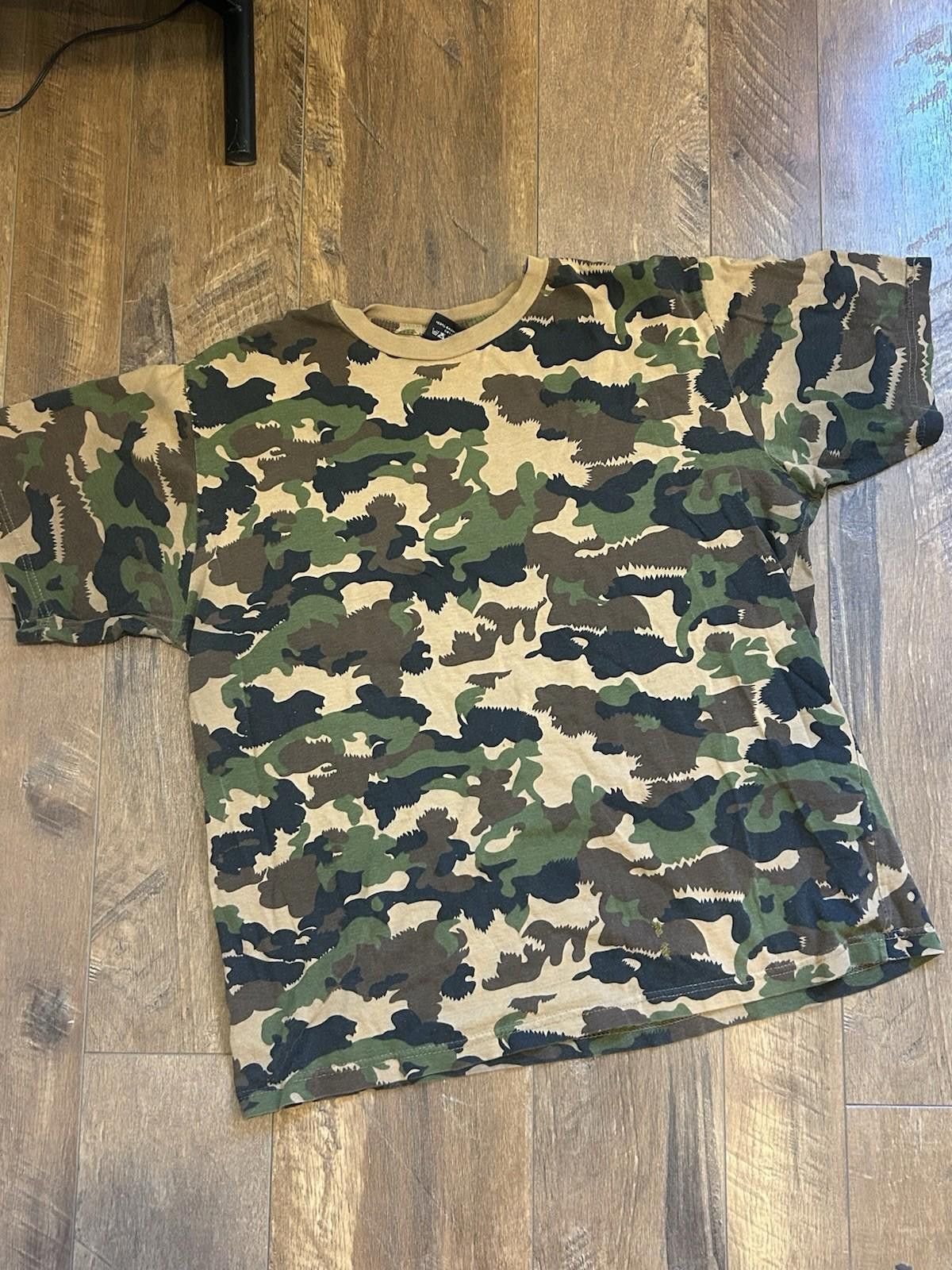 MIL-TEC Vintage 90s Mil-Tec Woodland Camo Shirt Large 22x24 Boxy Size US L / EU 52-54 / 3 - 2 Thumbnail