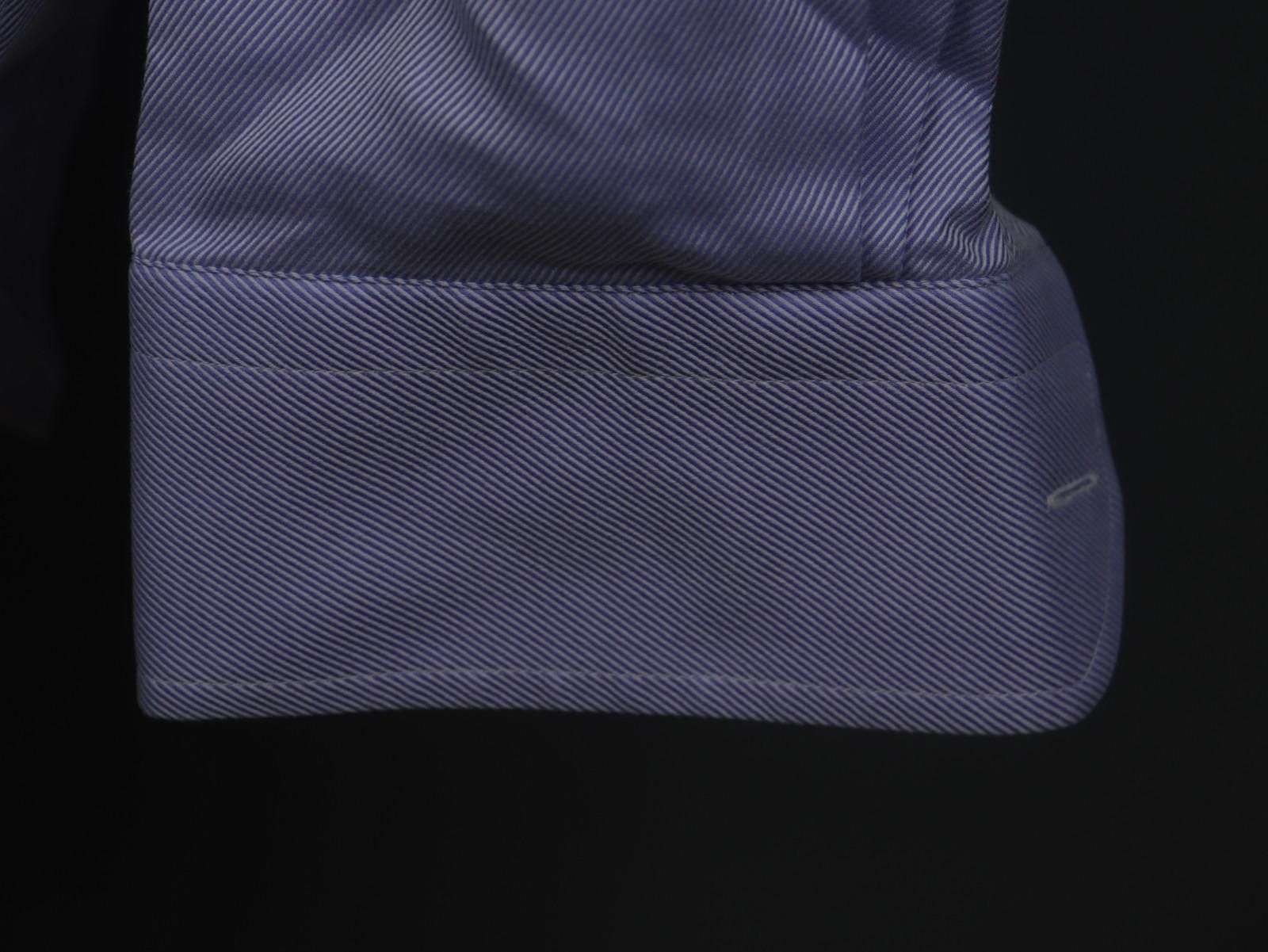 Eton Eton Blue Pinstriped 100% Cotton Collared Shirt Size 40 Size 38R - 4 Thumbnail