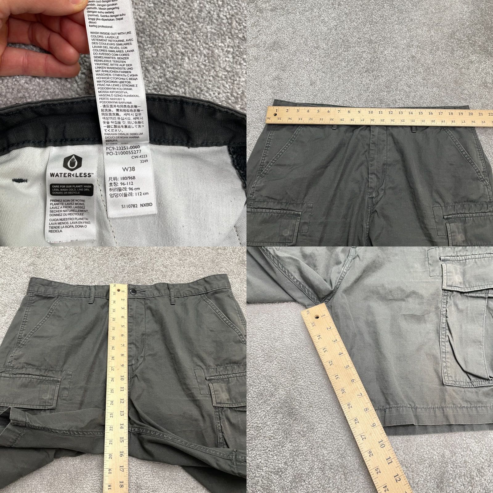 Levi's Levi's Cargo Shorts Mens 38 Gray Cotton Casual Outdoor Travel Size US 38 / EU 54 - 8 Thumbnail