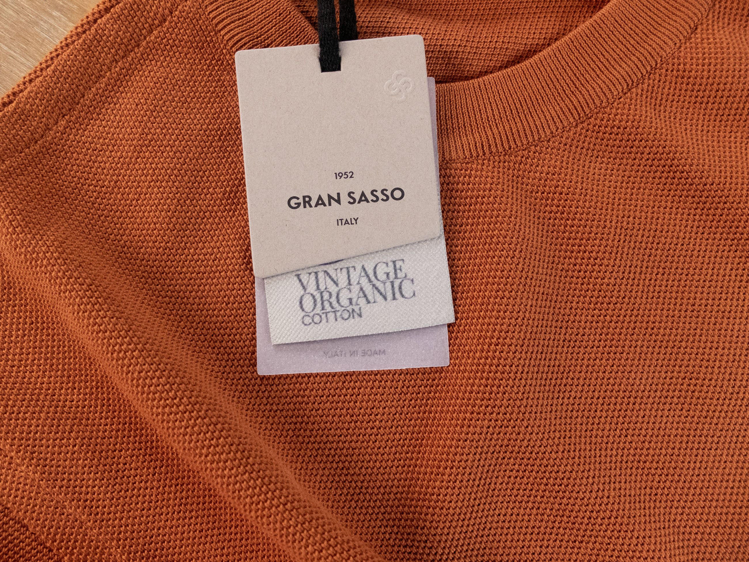 Gran Sasso GRAN SASSO orange vintage organic cotton sweater 3XL Size US XXL / EU 58 / 5 - 3 Thumbnail