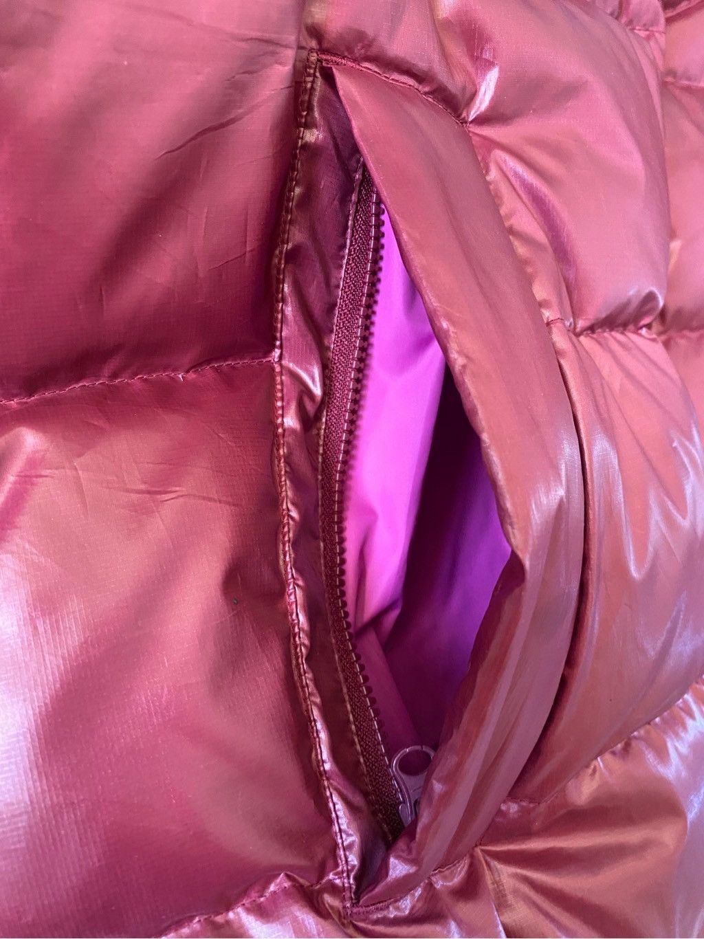 Nike Nike Burgundy Quilted Down Duck Puffer Jacket Water Repel Size S / US 4 / IT 40 - 7 Thumbnail