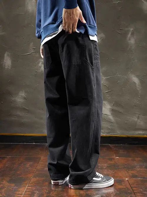 Japanese Brand Minako x Nami Black High Street Vintage Loose Casual Pants Size US 31 - 7 Thumbnail