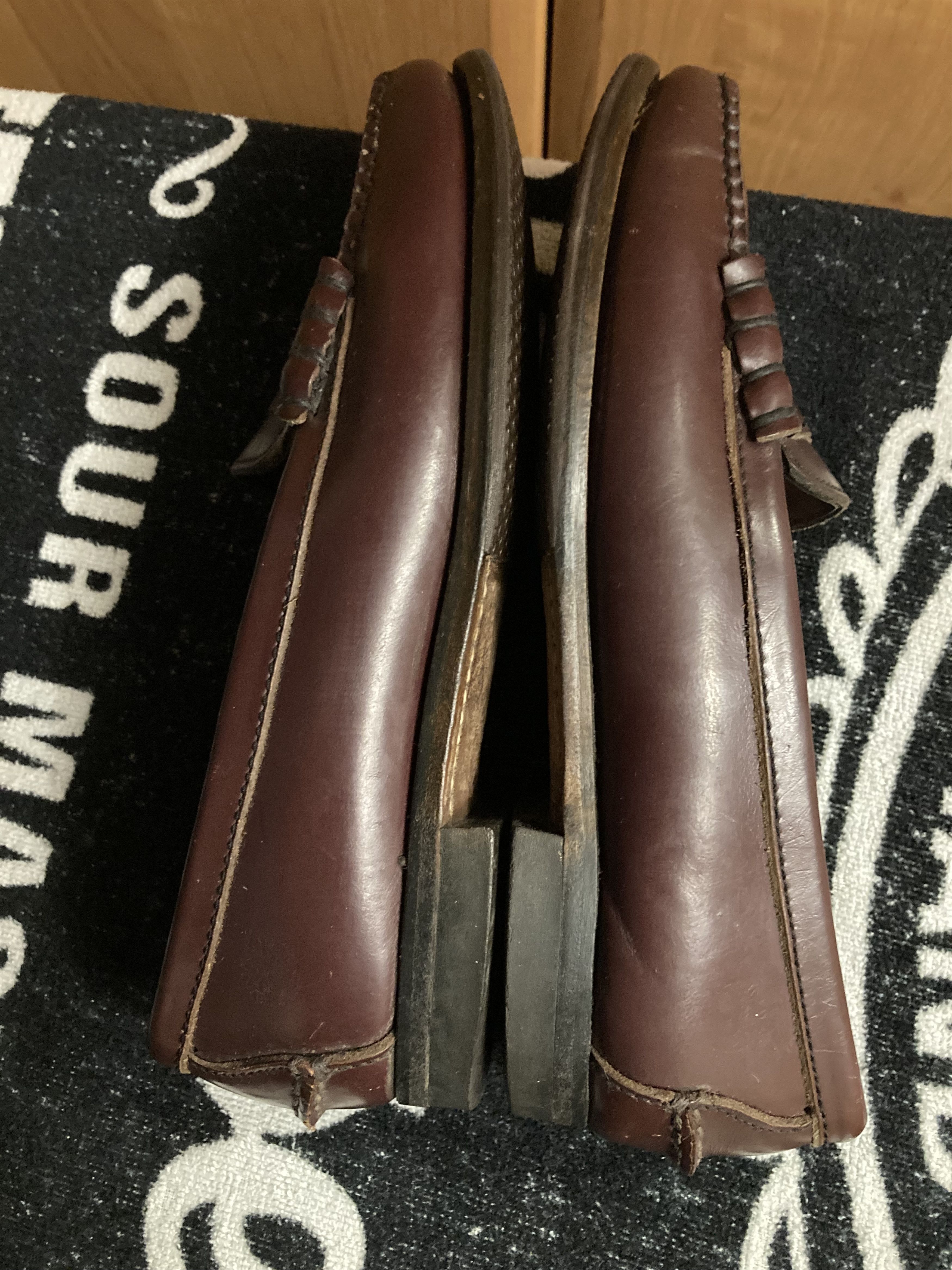 Timberland × Vintage Rare Vintage Timberland Penny Loafers Shoes Burgundy Red, Size US 8 / IT 38 - 12 Thumbnail