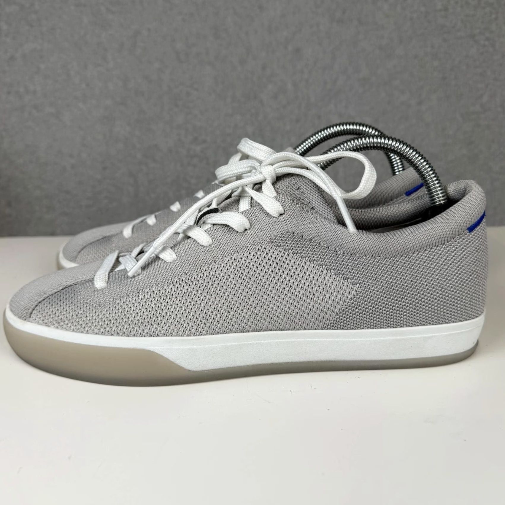 Vintage Rothys Shoes Womens 10 The Lace Up Sneakers Gray Knit Lace Up Low Top Comfort Sneakers Women's 10 Gray Athletic Sneaker Size L / US 10 / IT 46 - 5 Thumbnail