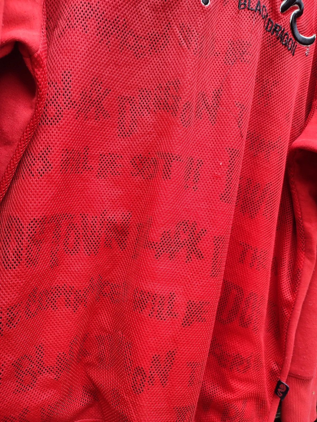 Dogtown × Japanese Brand Dogtown Black Dragon Mesh-Overlay Crewneck Bold Graphic Red Size US L / EU 52-54 / 3 - 6 Thumbnail