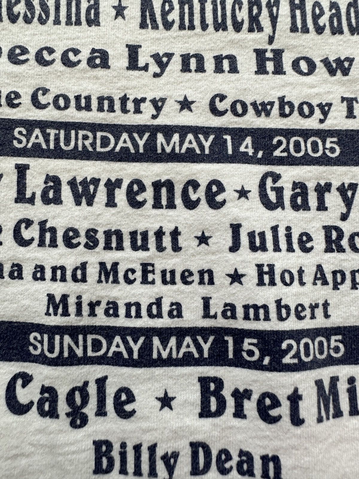Vintage 2005 Downtown Hoedown Miranda Lambert Country Festival Tee Size US XL / EU 56 / 4 - 4 Thumbnail